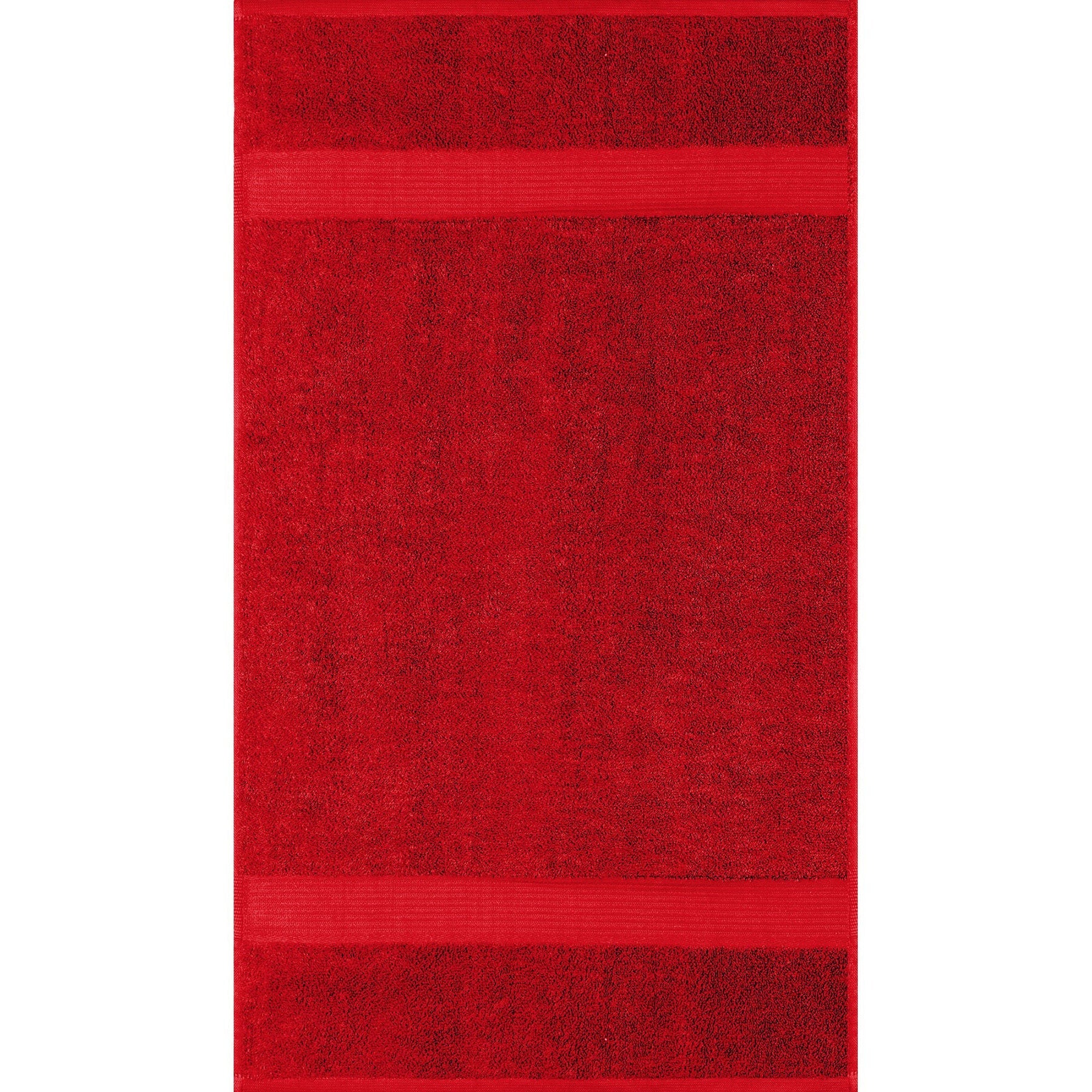 Allure Collection Dobby Border Hand Towel 100% Cotton - Red 16x28in
