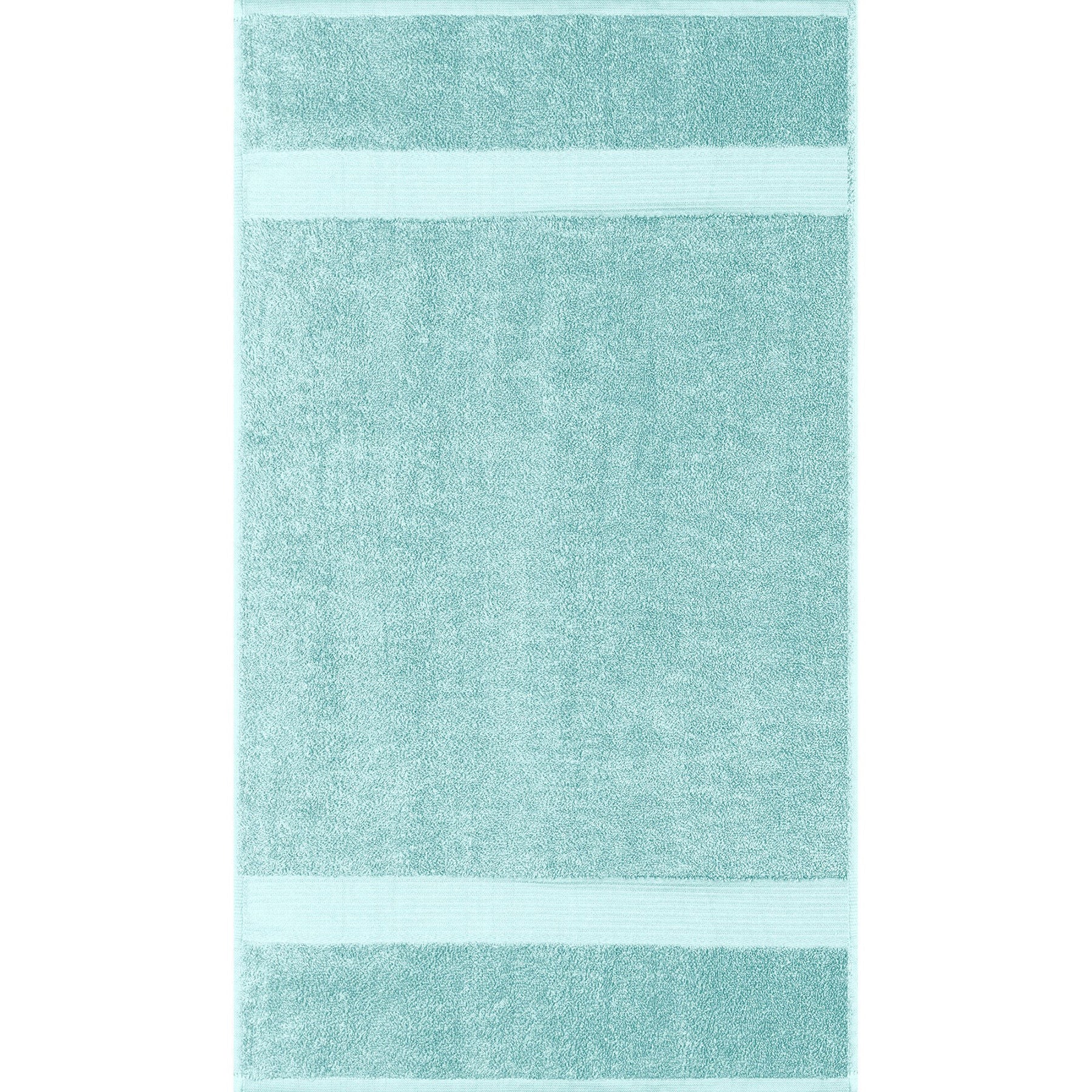 Allure Collection Dobby Border Hand Towel 100% Cotton - Aqua 16x28in