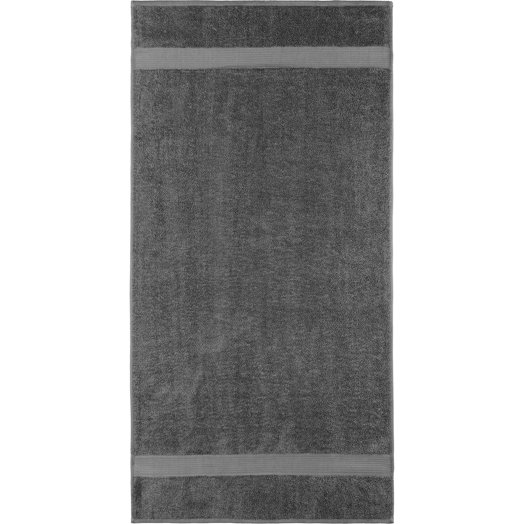 Allure Collection Dobby Border Bath Towel 100% Cotton - Charcoal 25x50in