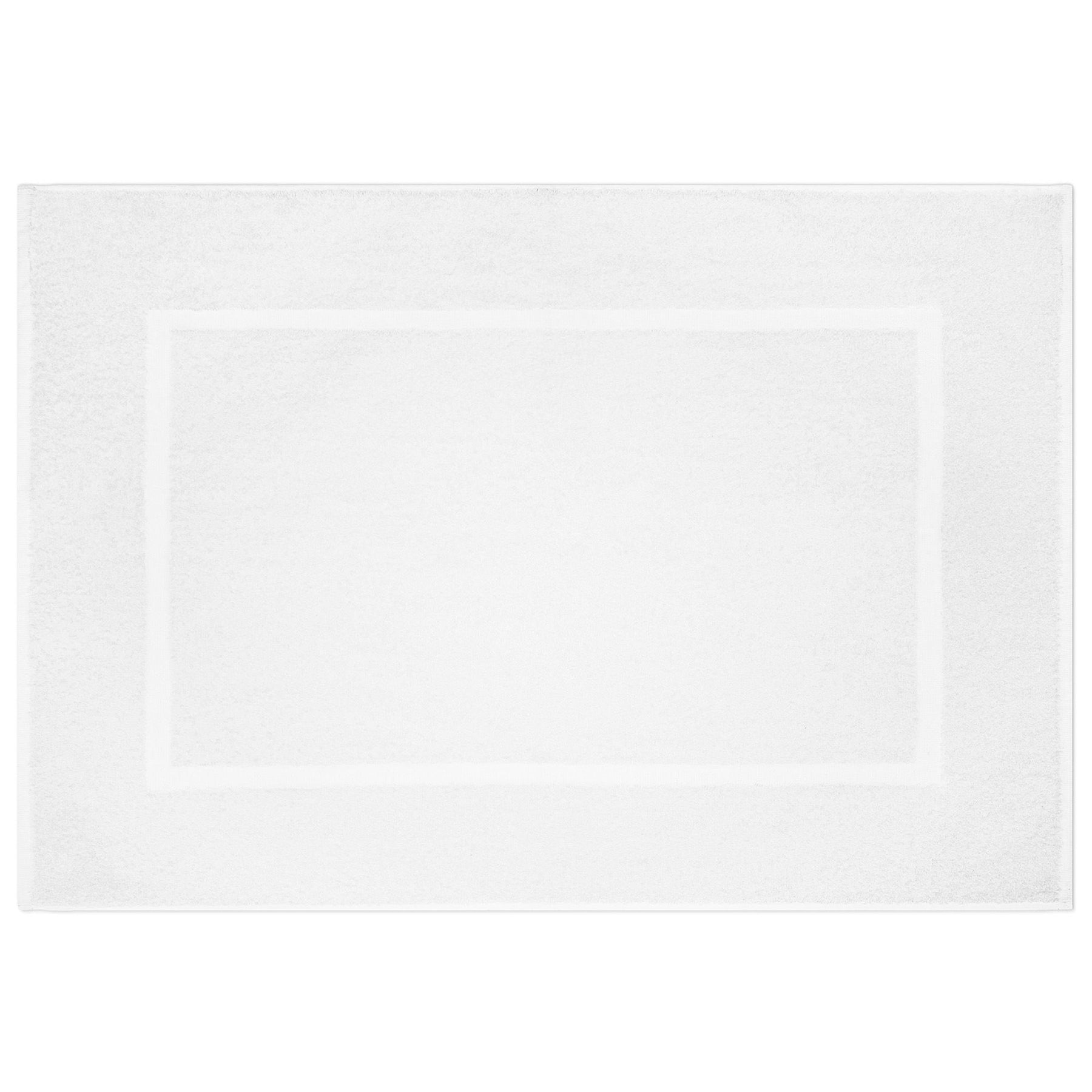 Allure Collection Bath Mat 100% Cotton - White 20x30in