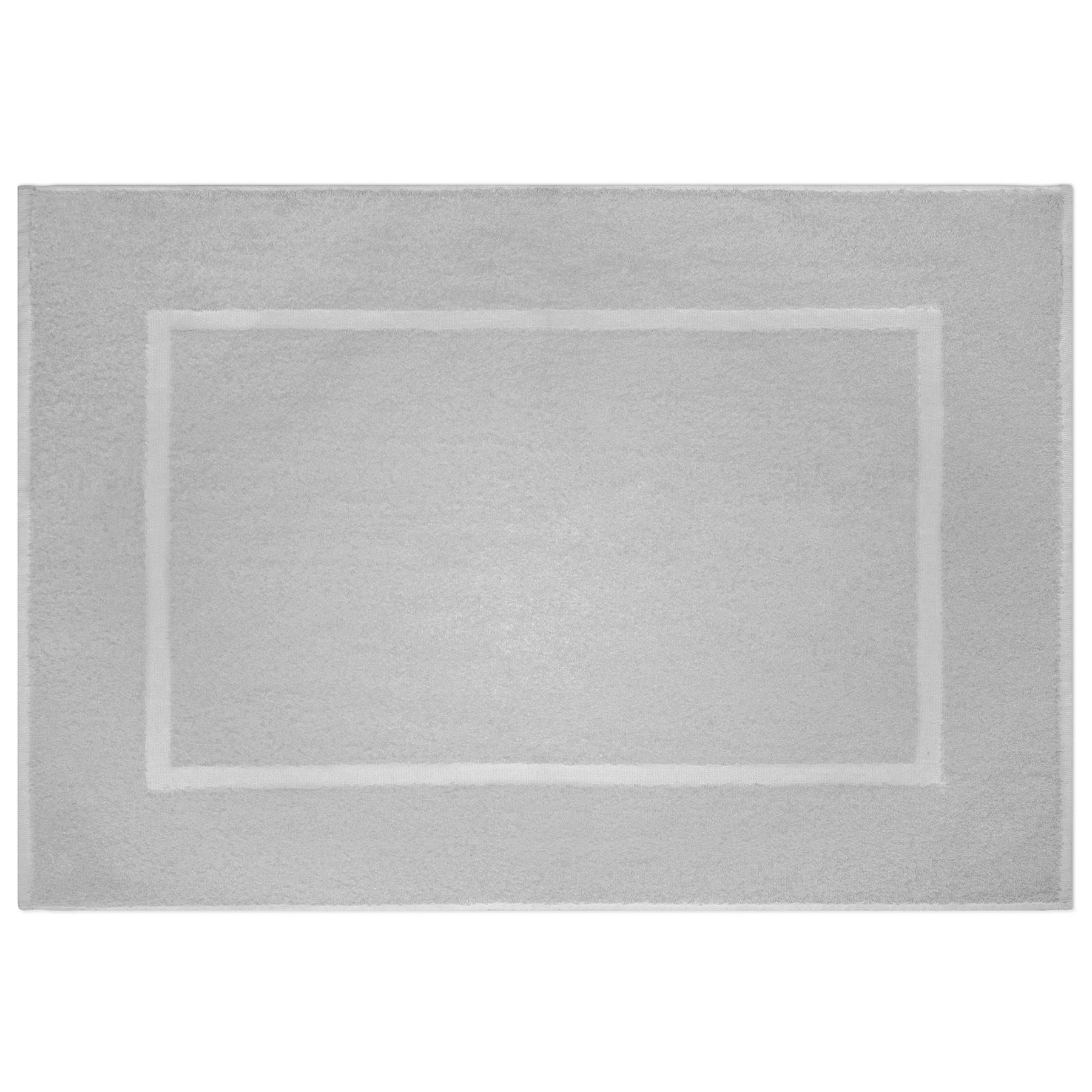 Allure Collection Bath Mat 100% Cotton - Silver 20x30in
