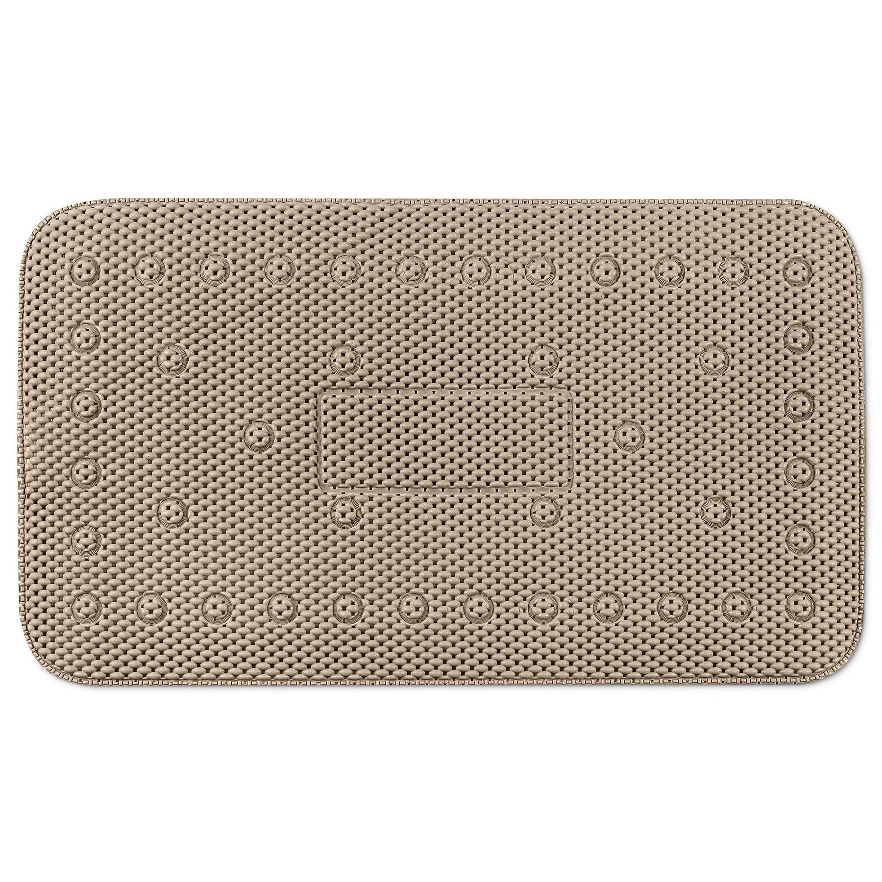 Non-slip 100% Pvc Tub Mat - Taupe 15.7x27.5in