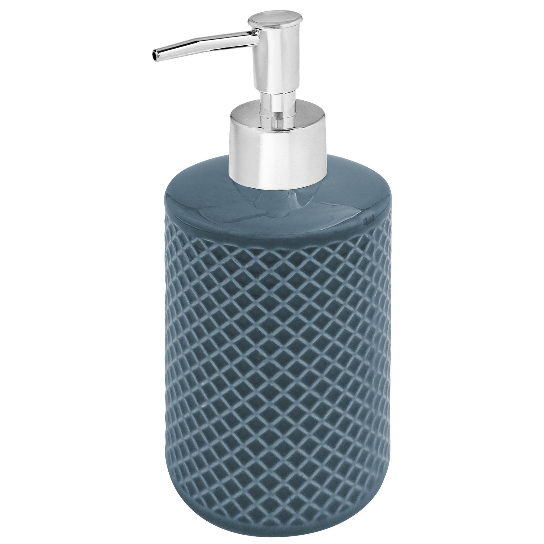 Textured Ceramic Soap Pump - Blue 420ml