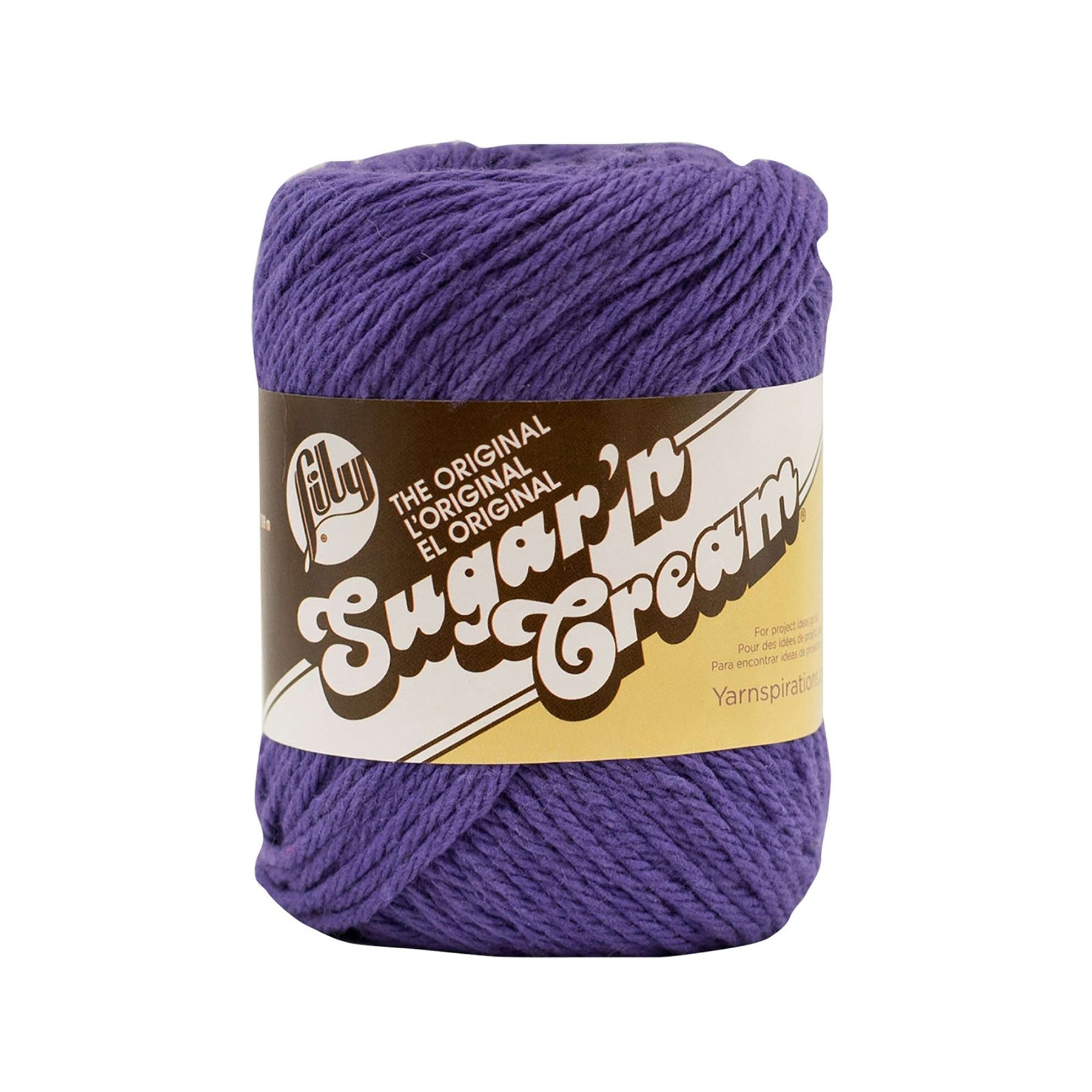 Lily Sugar'n Cream The Original Yarn Grape - 100% Cotton - Medium 4 120yds (109m)