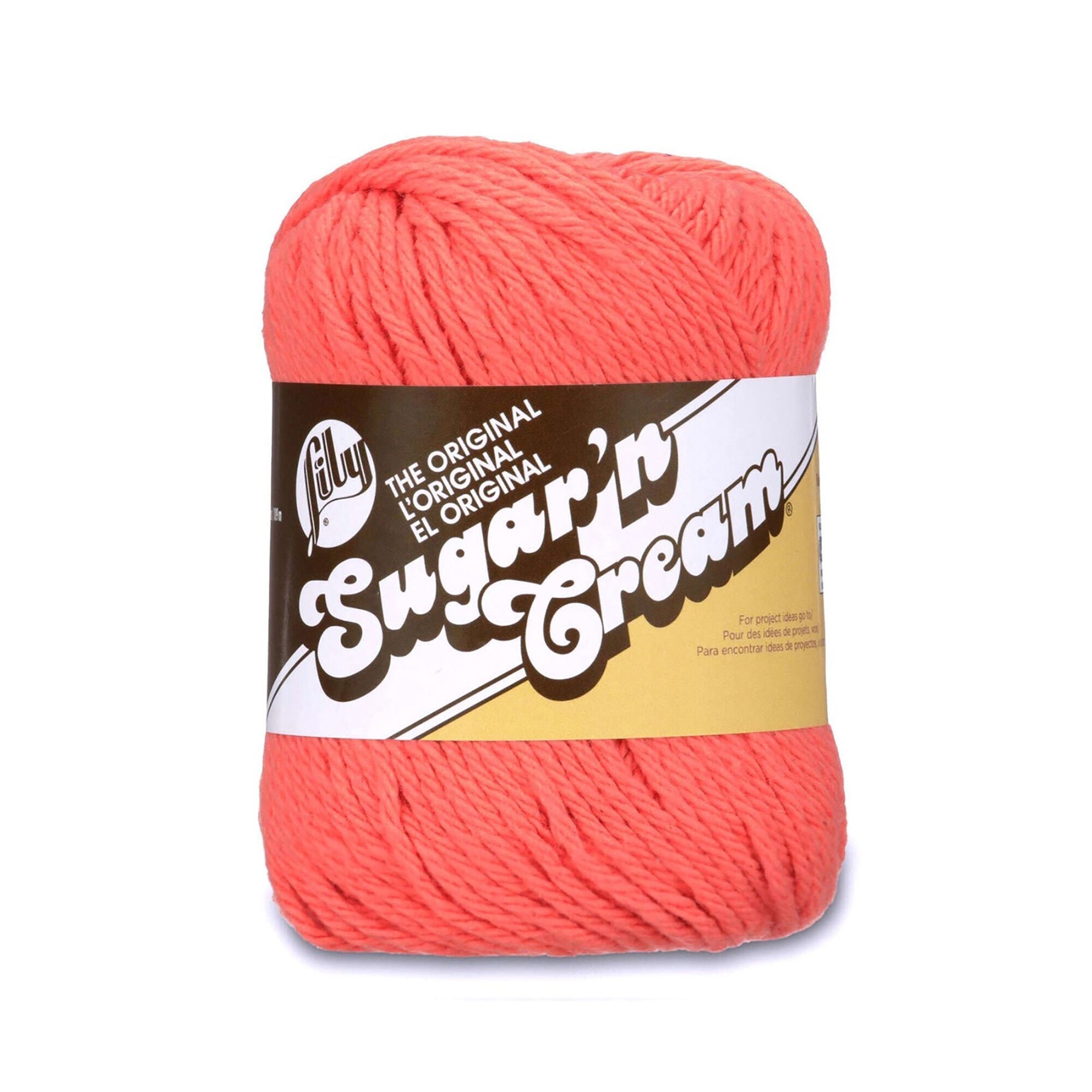 Lily Sugar'n Cream The Original Yarn Tangerine - 100% Cotton - Medium 4 120yds (109m)