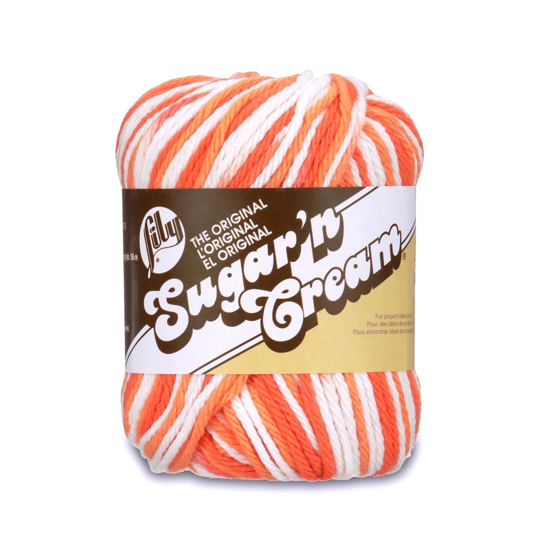 Lily Sugar'n Cream The Original Yarn Poppy Ombre - 100% Cotton - Medium 4 95yds (86m)