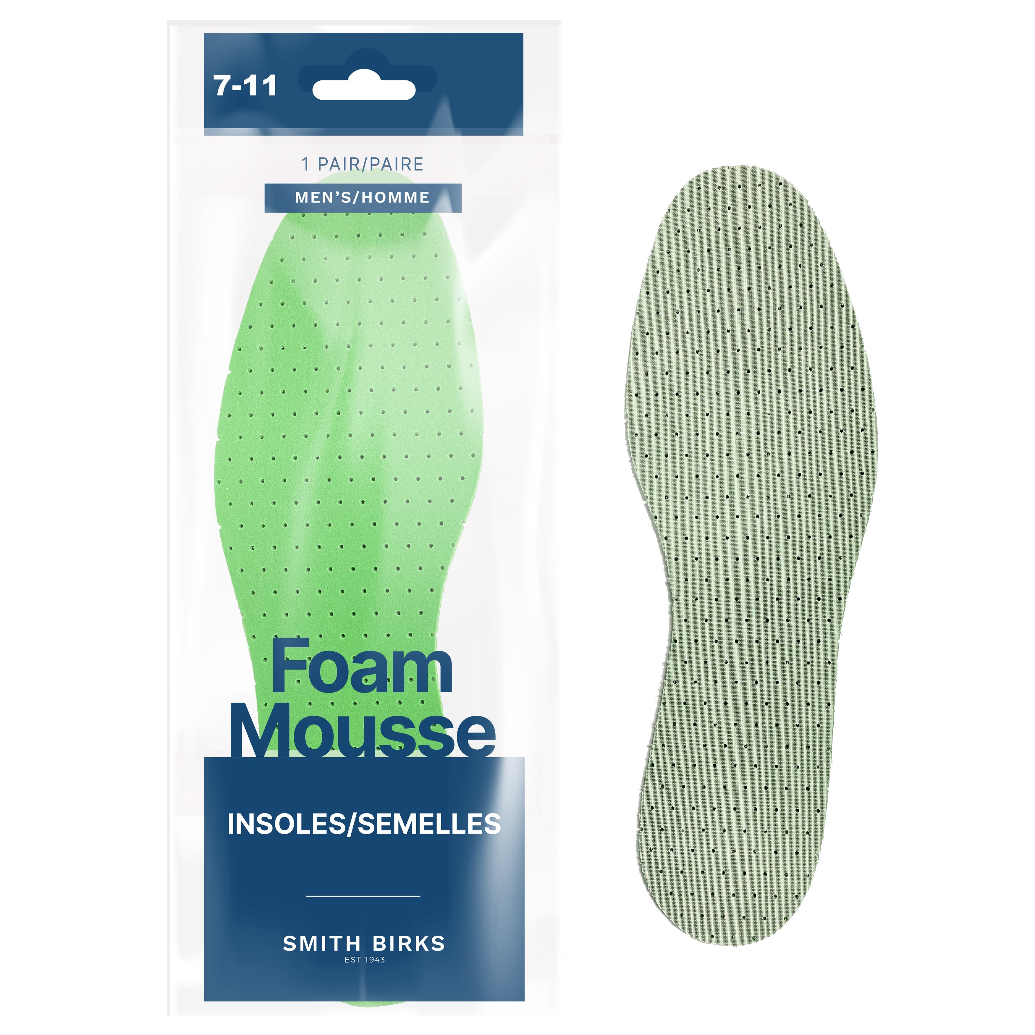 Smith Birks 1 Pair Foam Insoles - Men 7-11 