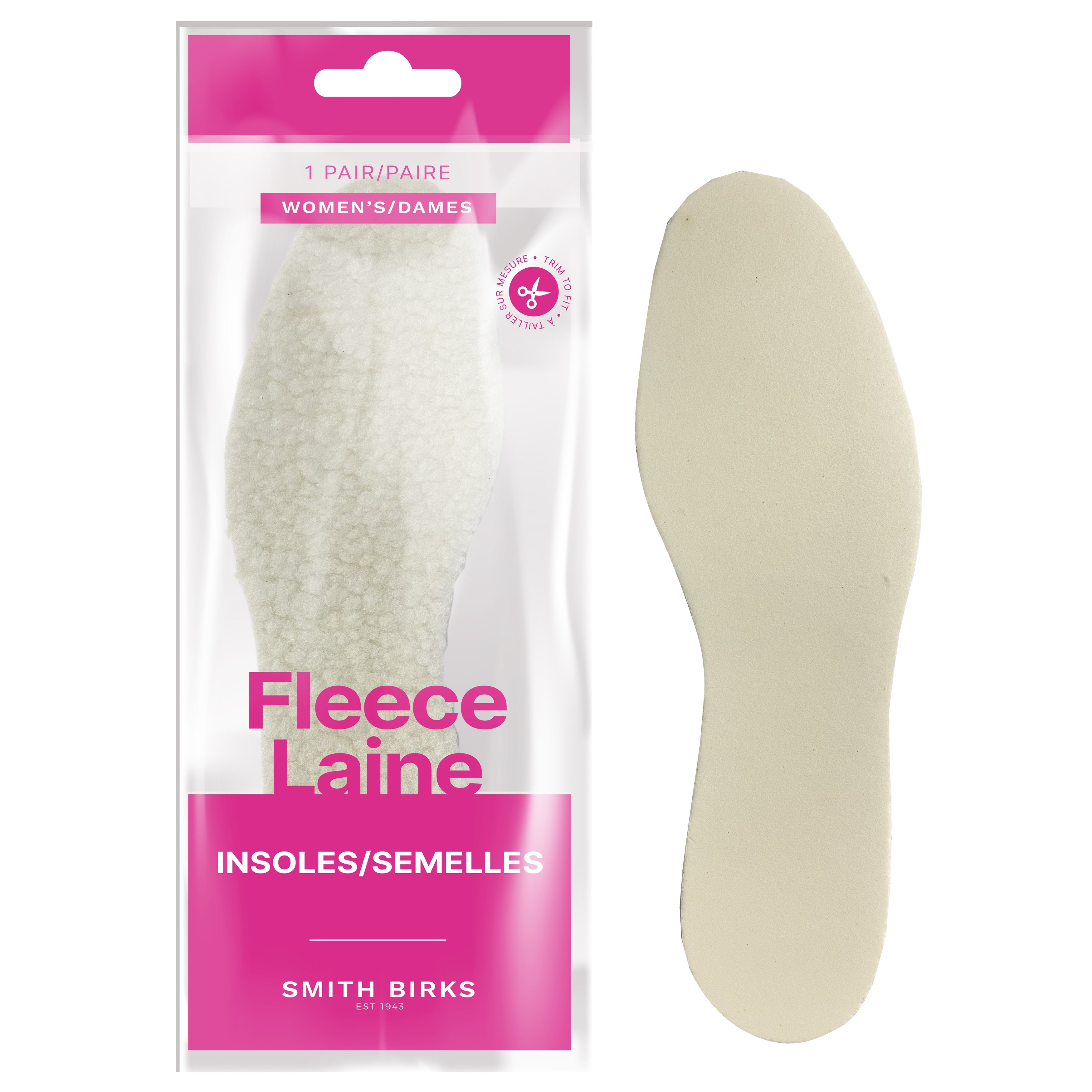 Smith Birks 1 Pair Fleece Insoles - Women One Size 