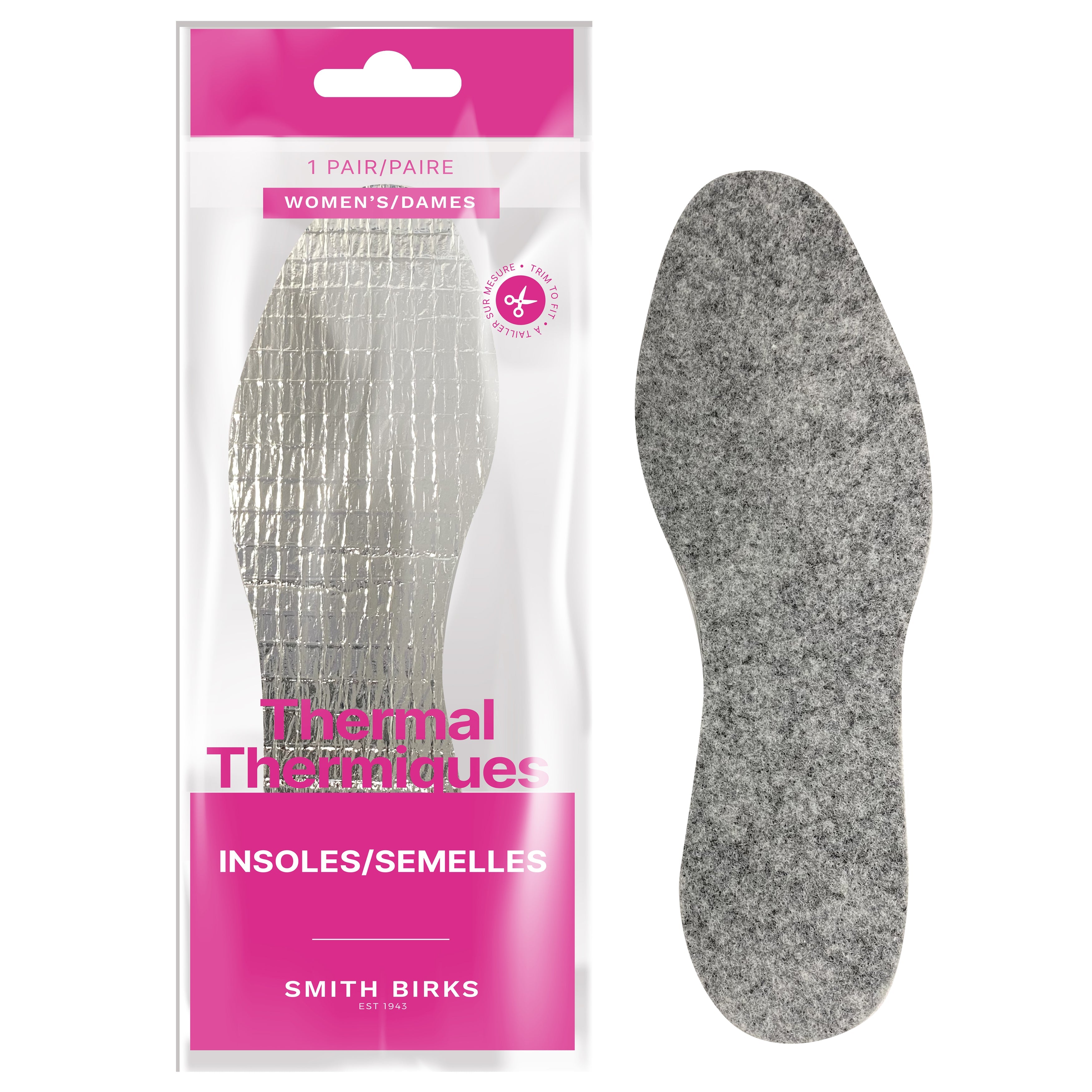 Smith Birks 1 Pair Thermal Insoles - Women One Size 