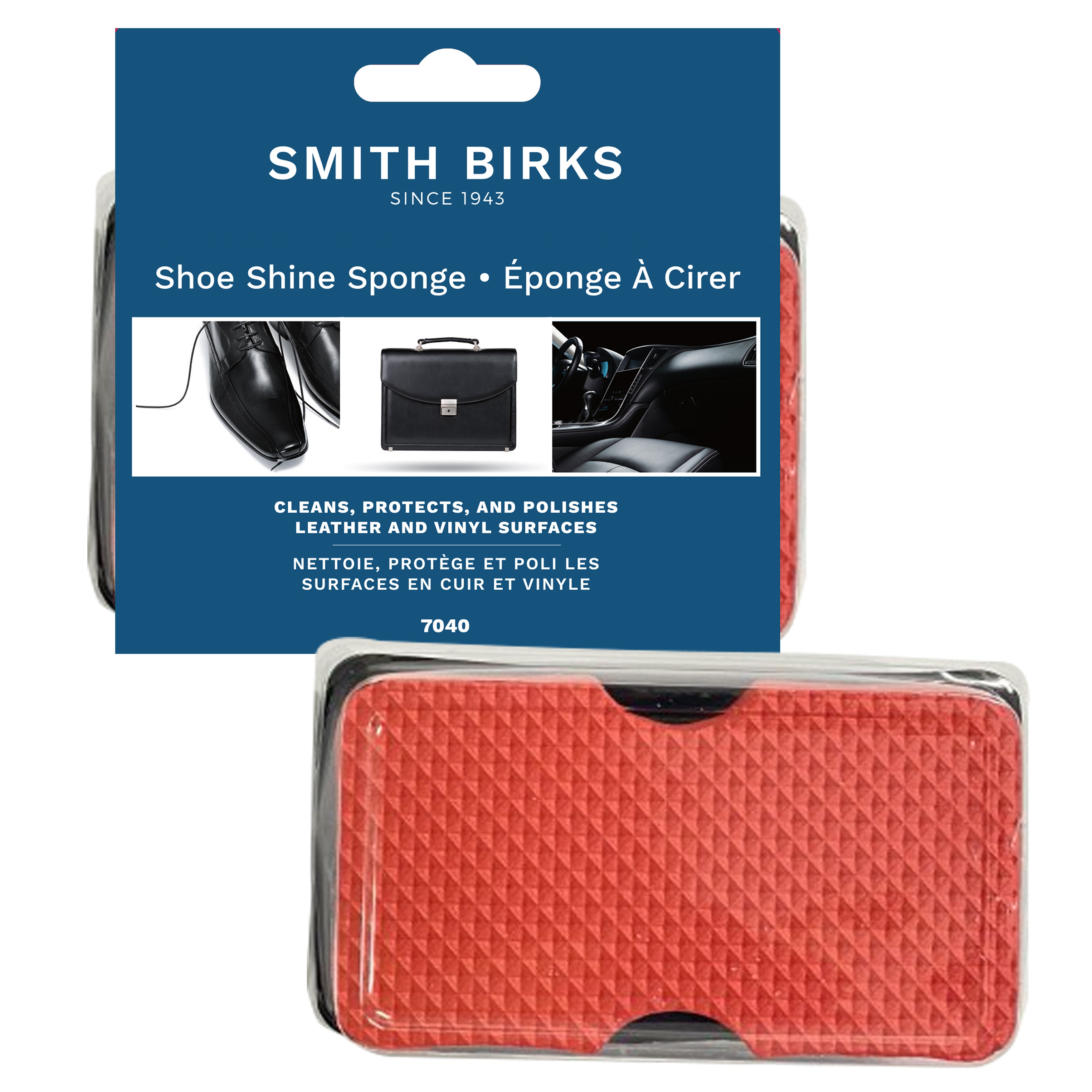 Smith Birks Shoe Shine Sponge 4x2.5in 