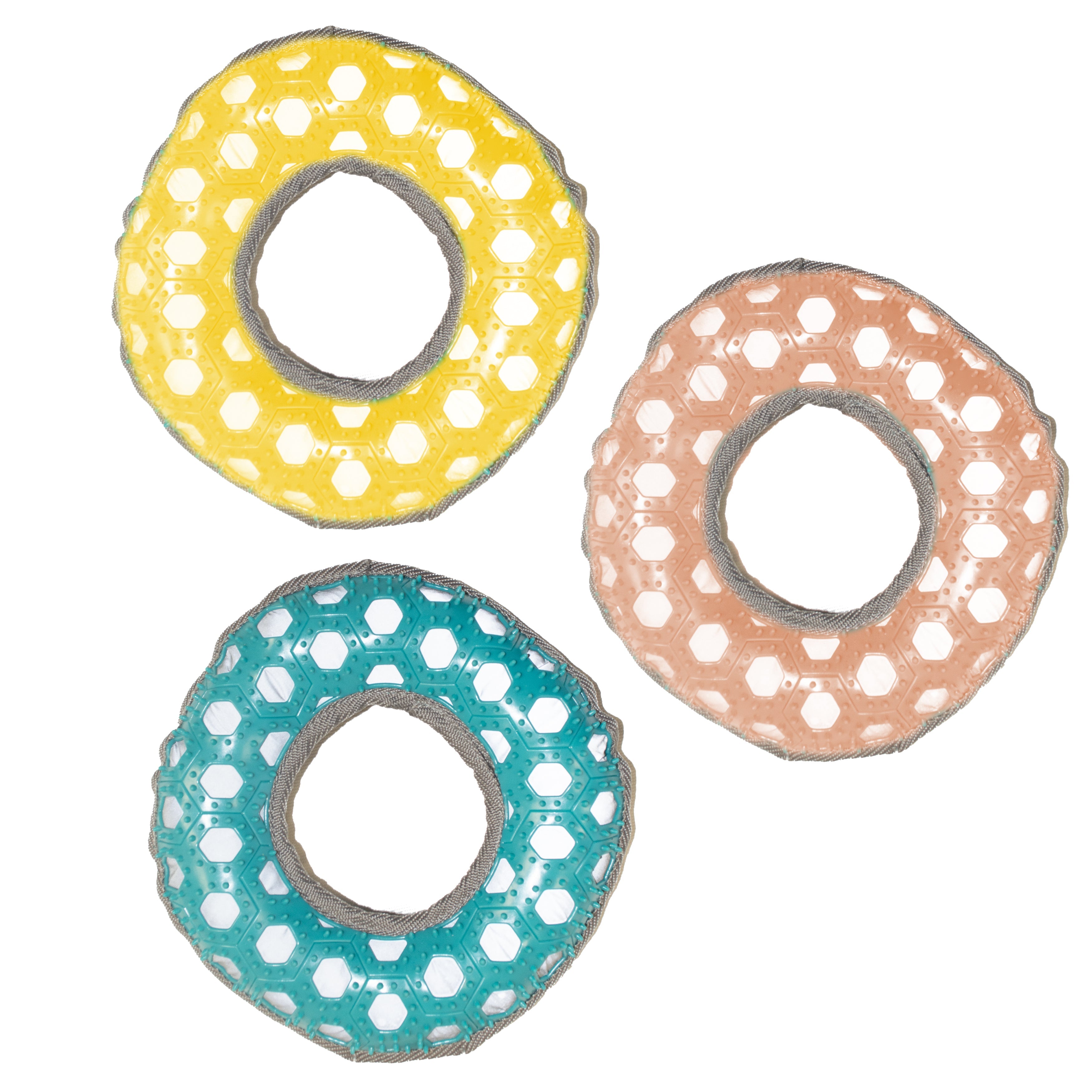 Pet Shoppe Dog Donut Toy - TPR and Polyester 8in dia. VRT 
