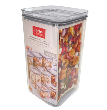 Kitchen Smart Square Food Storage Container - Acrylic 1.5L (1500ml)
