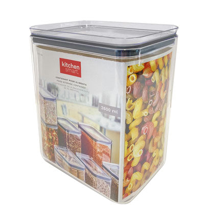 Kitchen Smart Rectangular Food Storage Container - Acrylic 2.6L (2600ml)