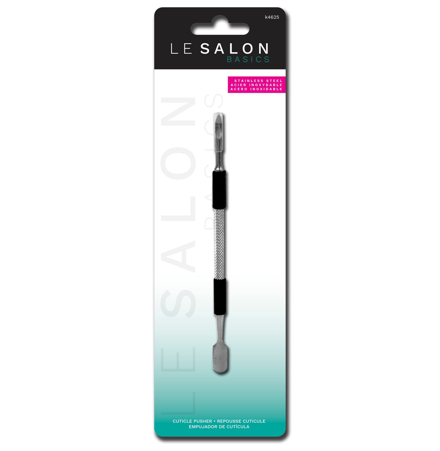 Le Salon Basic Stainless Steel Cuticle Pusher 4.8in 