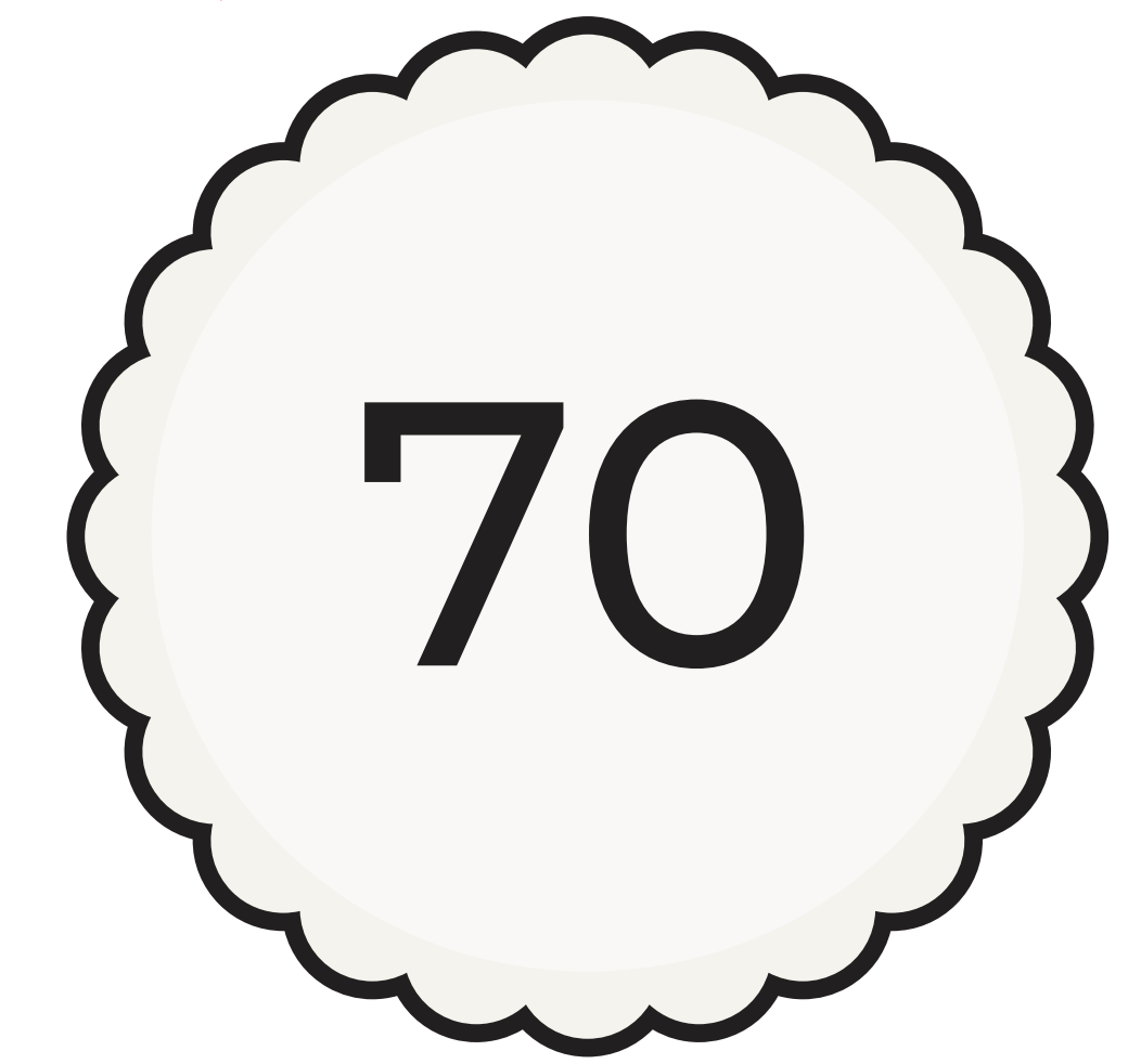 Oui Party Chic 70th Birthday 8 Paper Plates 9in