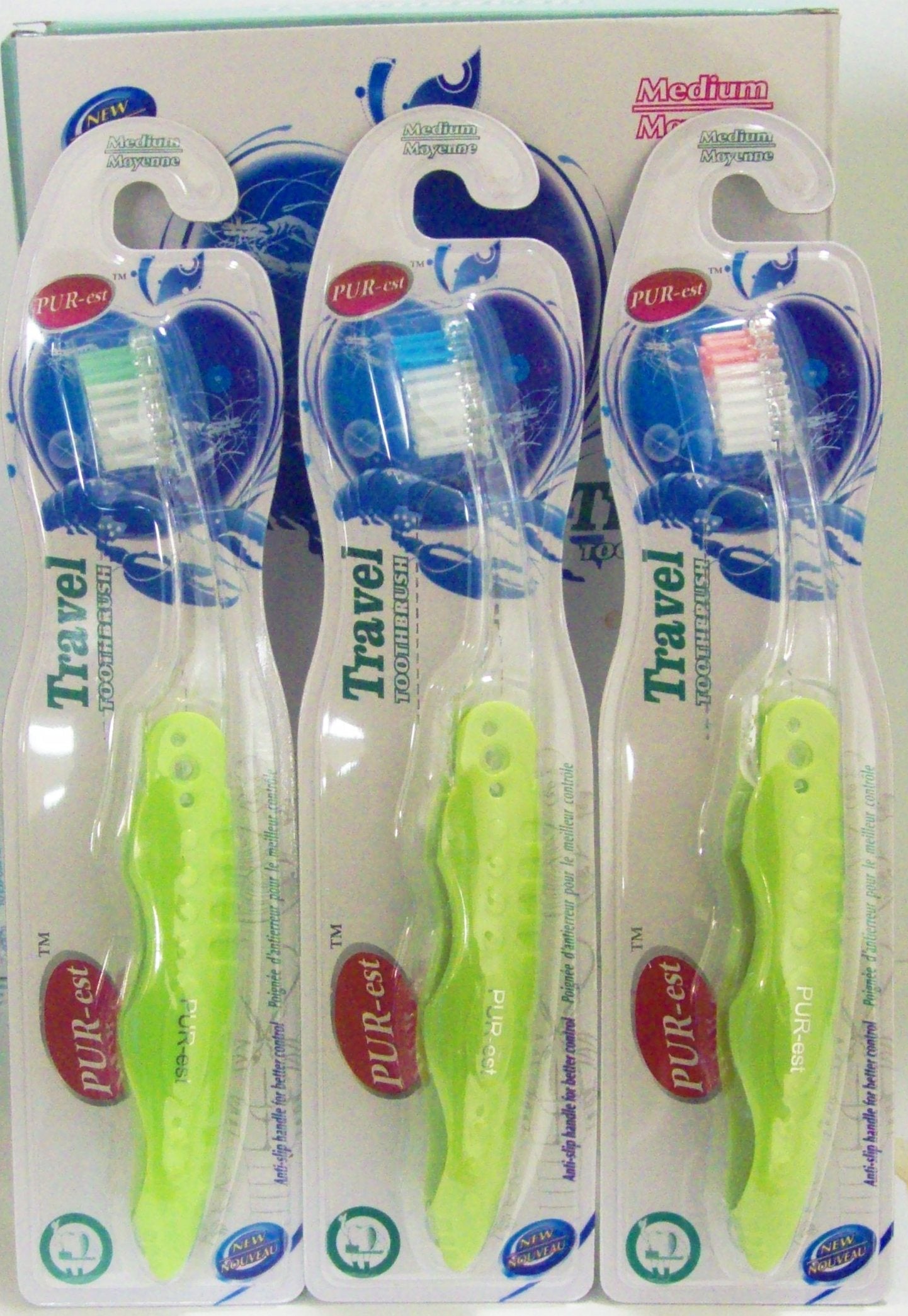 Pur-Est Travel Foldable Toothbrush - Medium Size VRT 