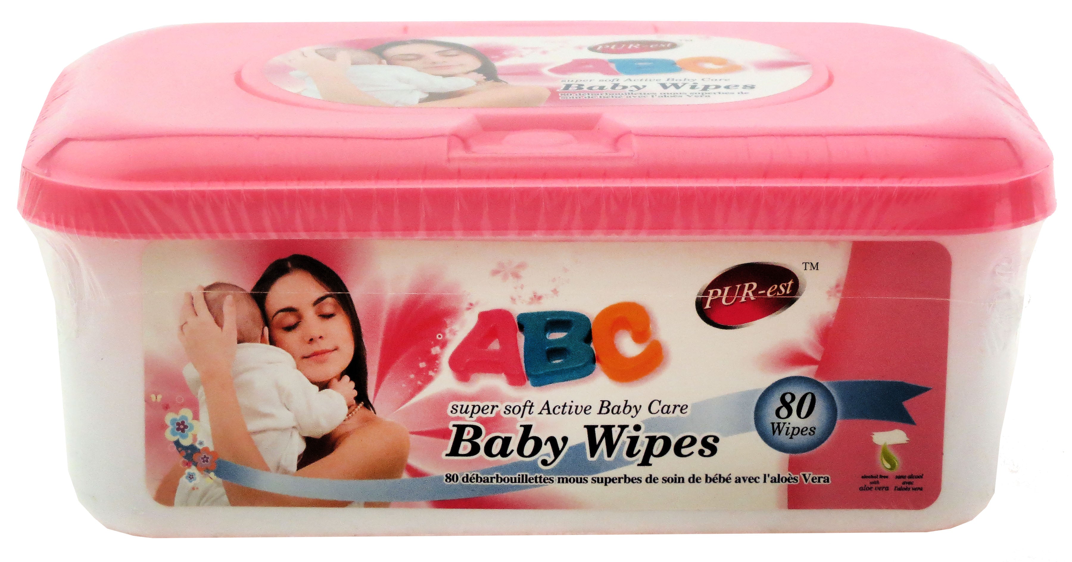 Pur-Est 80 Baby Wipes with Aloe Vera 