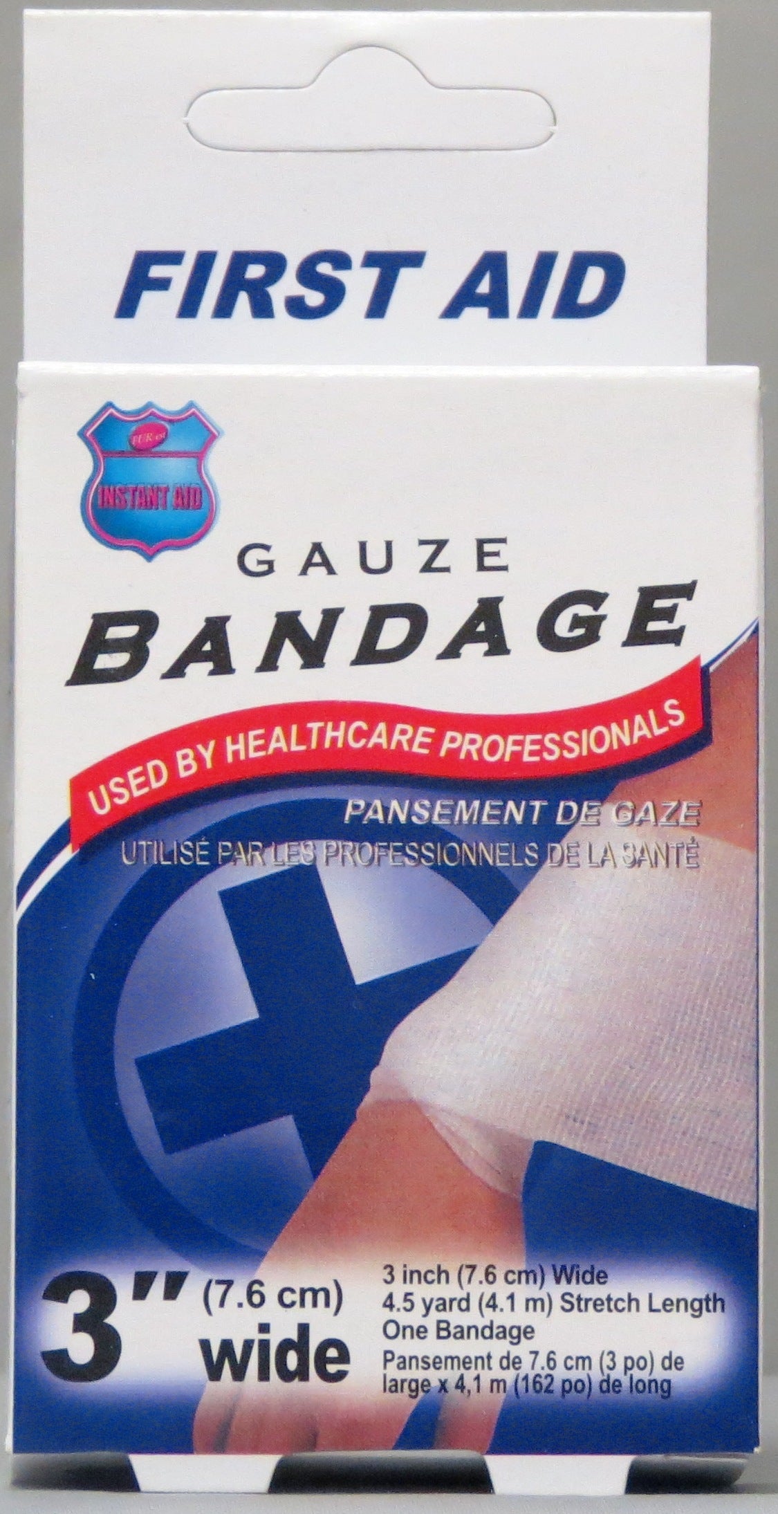 First Aid Gauze Bandage 3x162in 