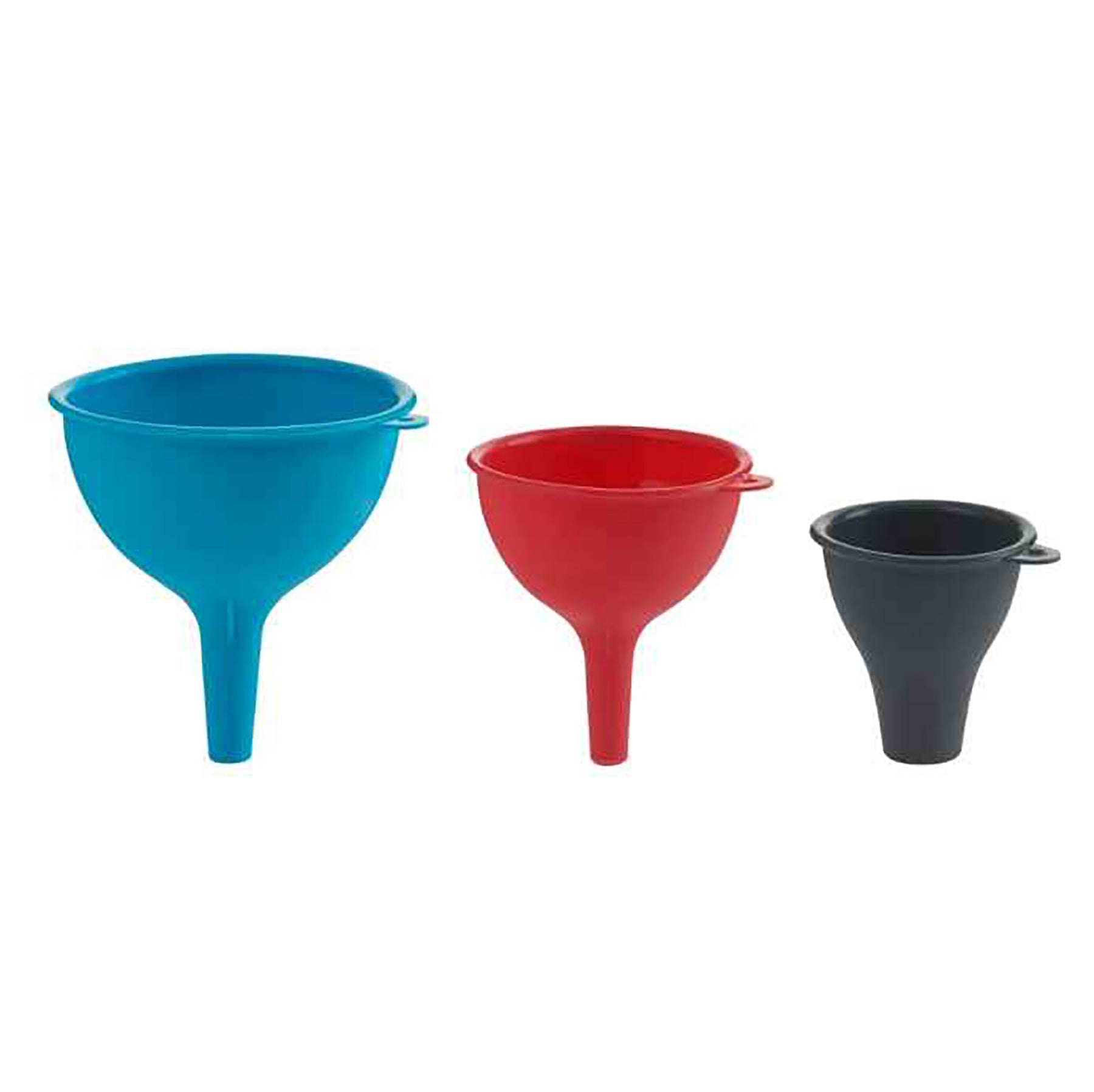 Trudeau 3pcs Silicone Funnels Set 3in to 4in