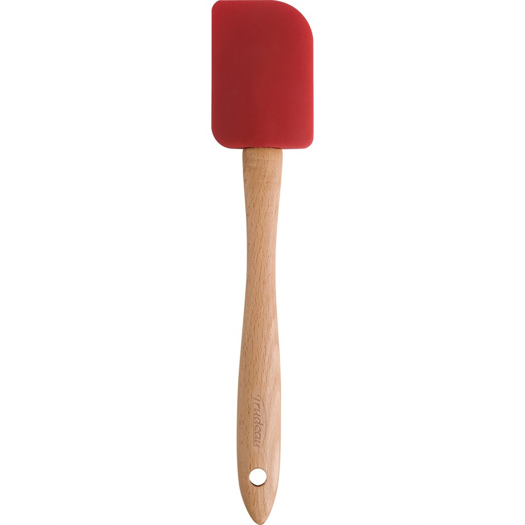 Trudeau Red Silicone and Beechwood Spatula 12in