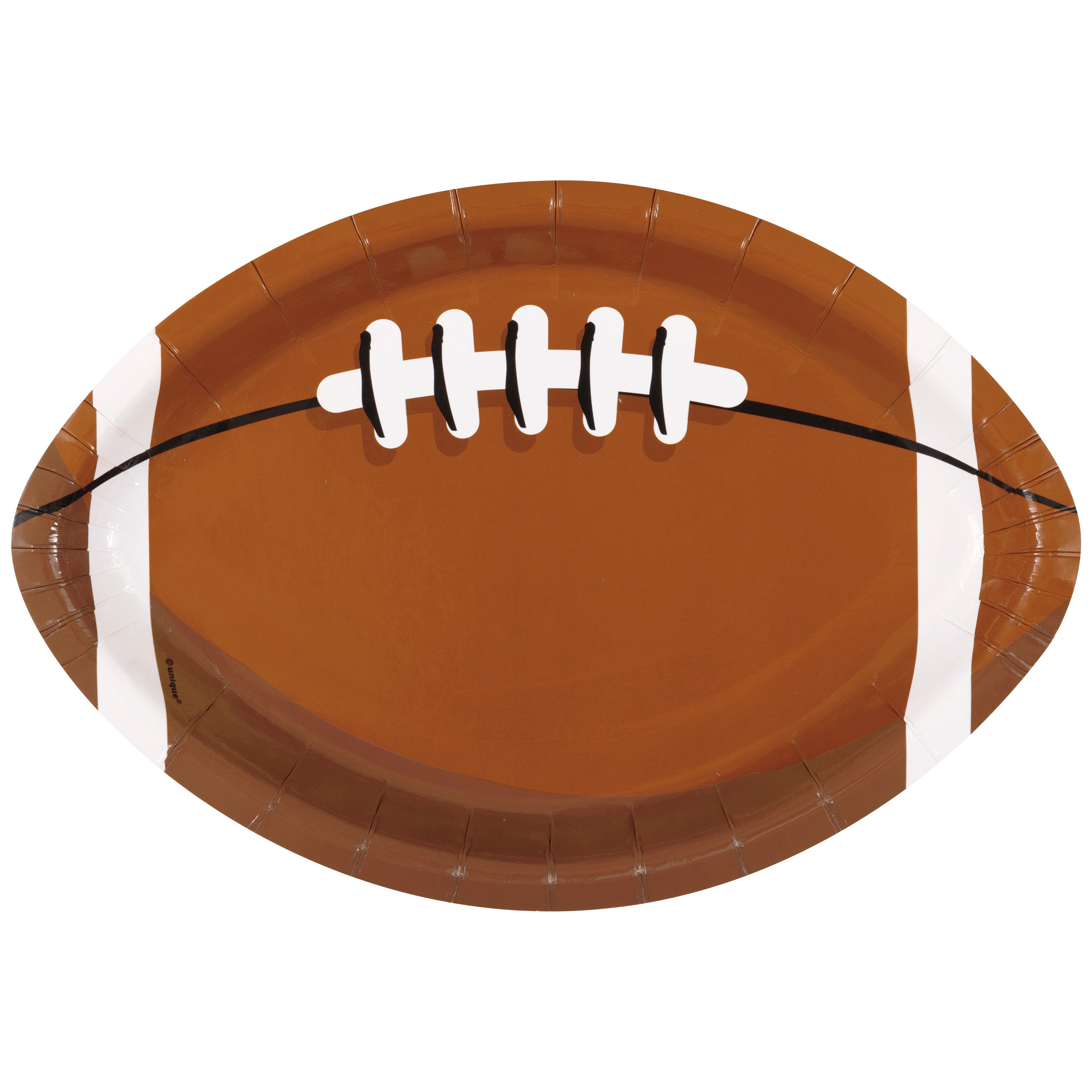 Football Shape 8 Paper Plate 9.25in