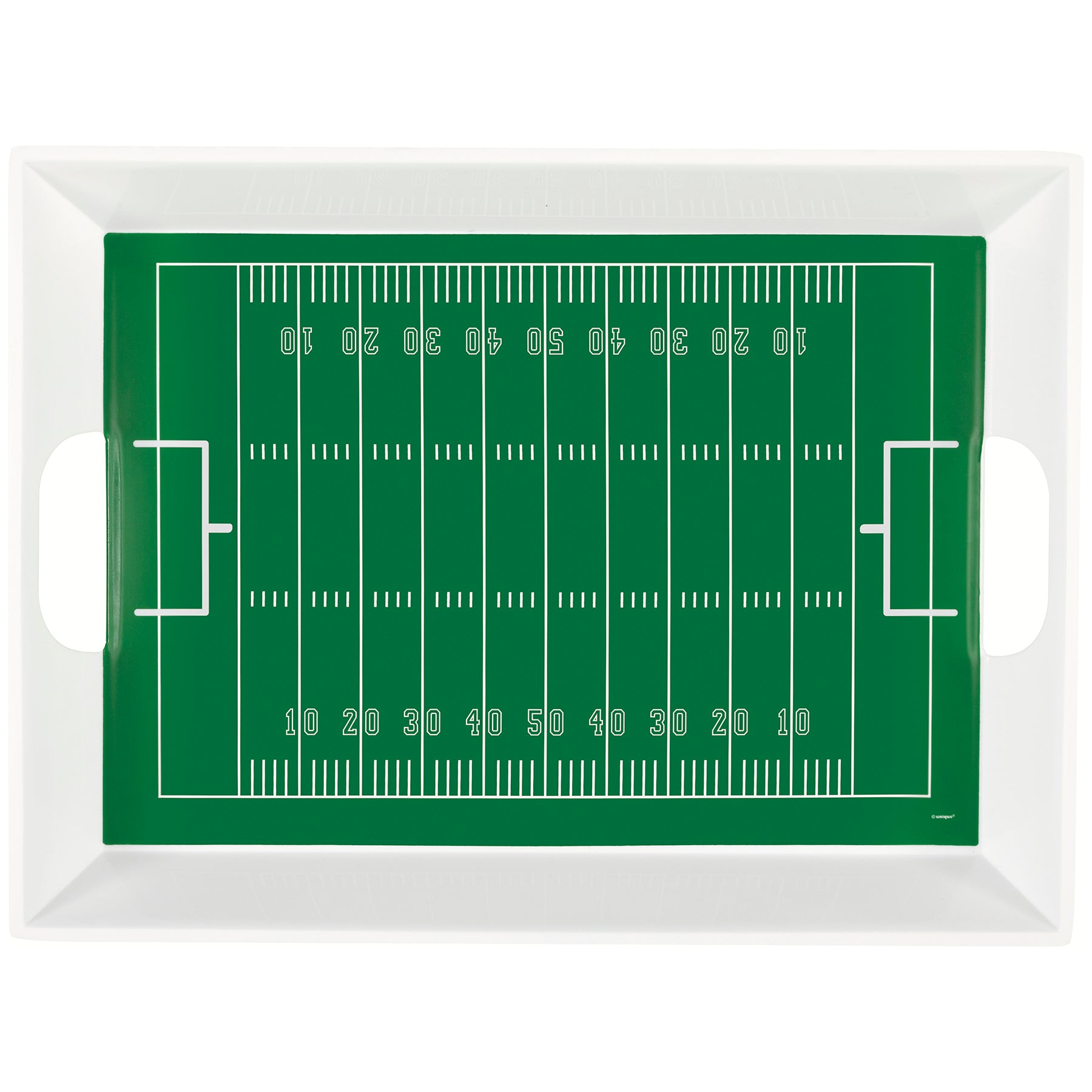 Football Rectangle Plastic Serving Plate