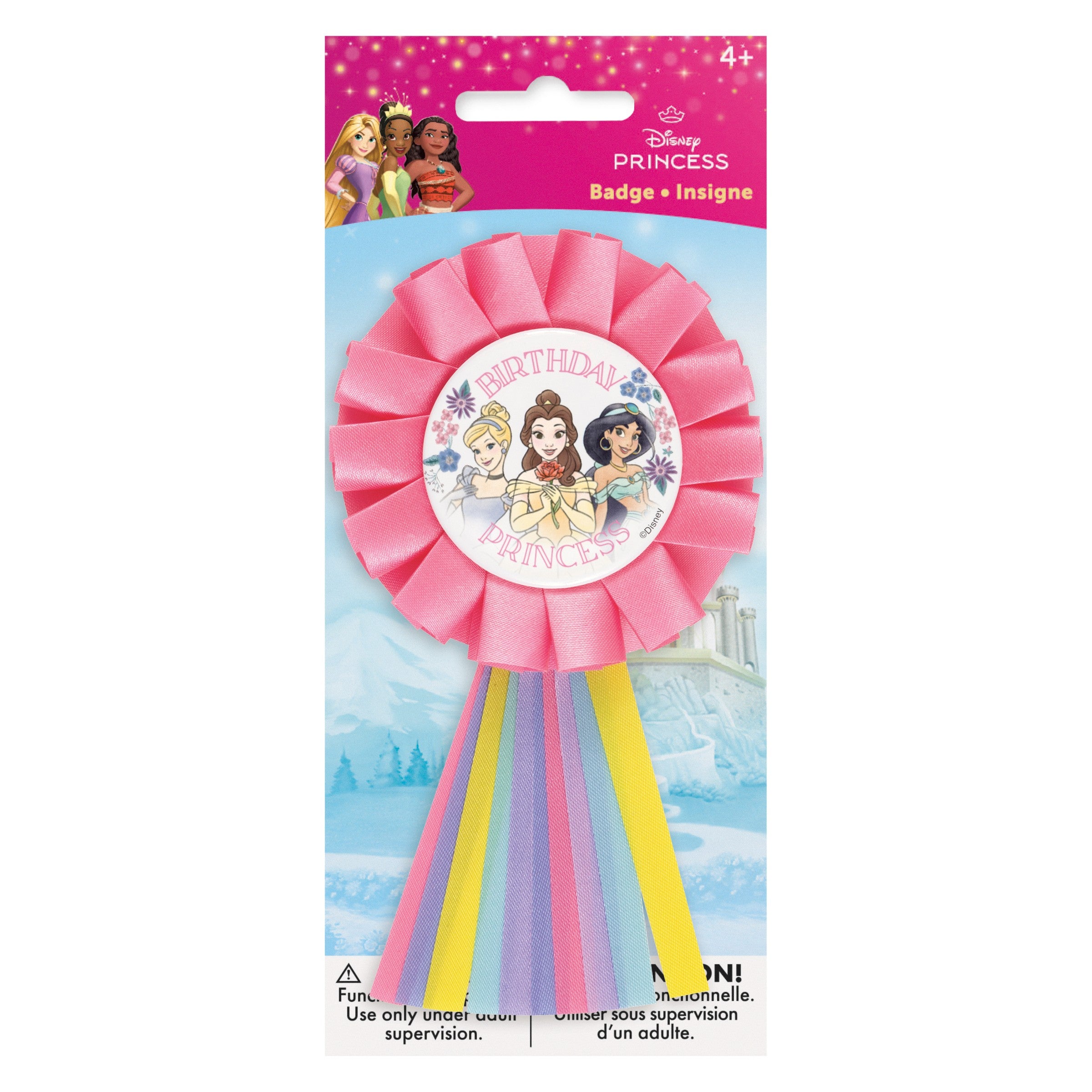 Disney Princess Birthday Badge Age 4+ 