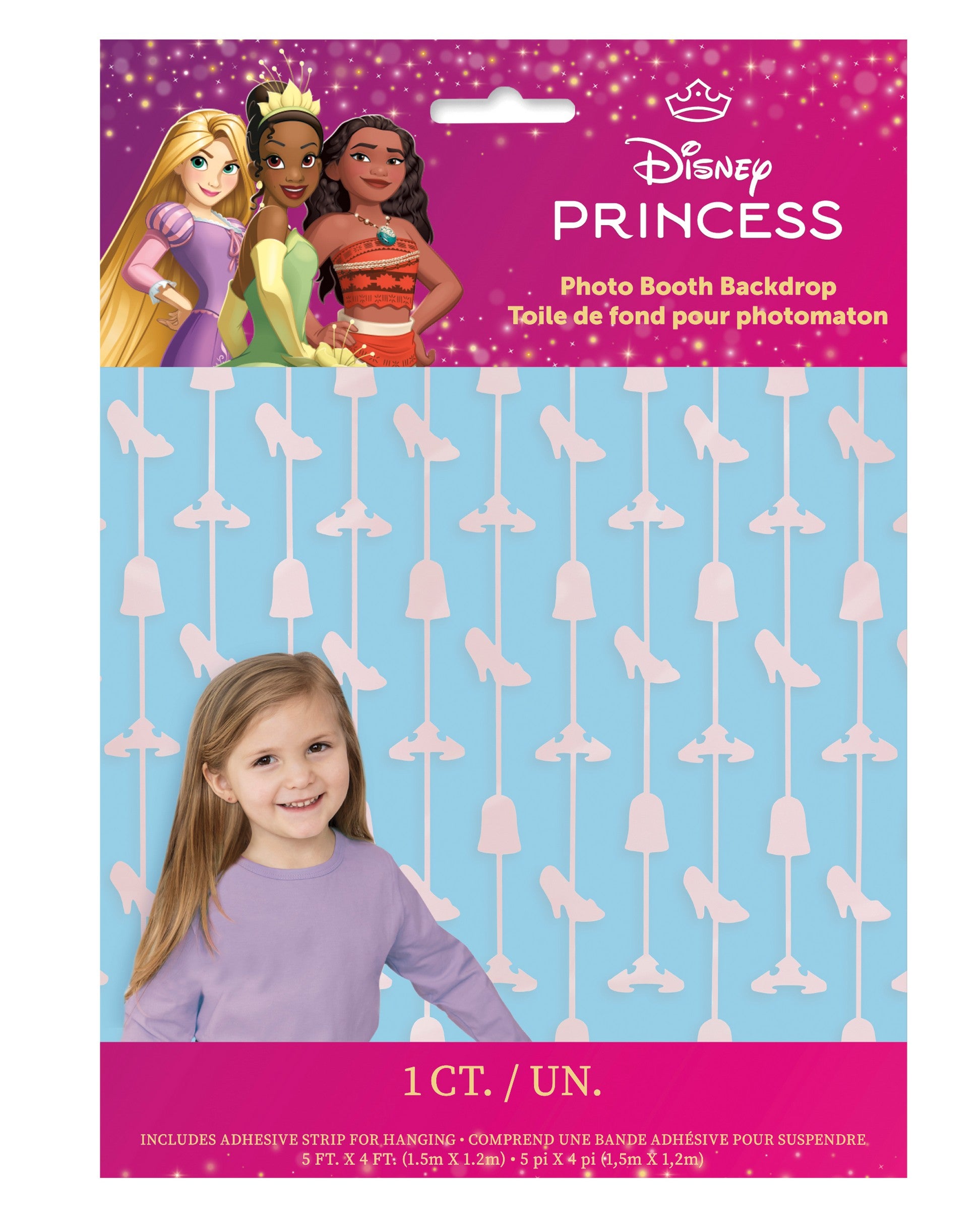 Disney Princess Icon Foil Die Cut Backdrop 60x48in