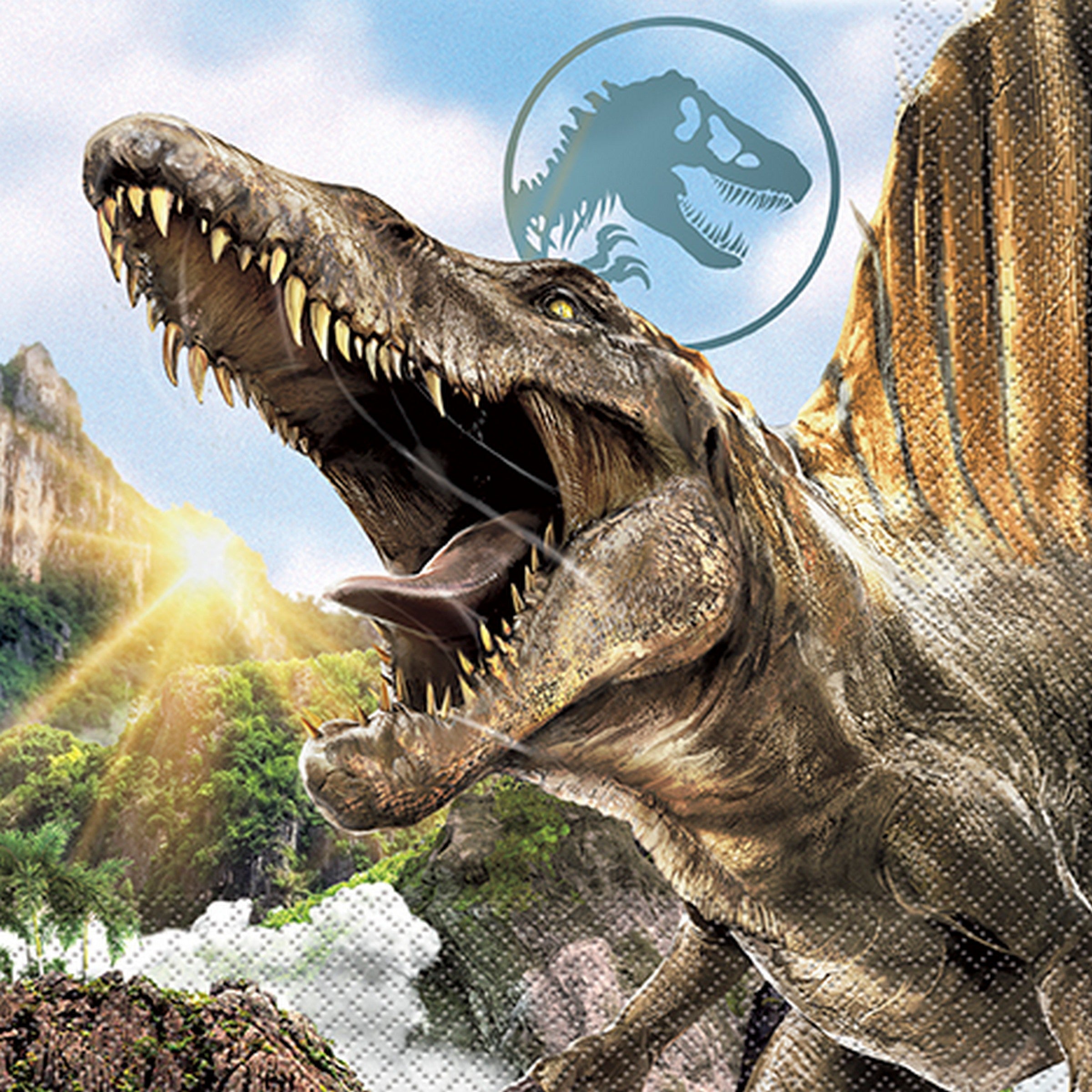 Jurassic 16 Luncheon Napkins 12.75x12.75in 