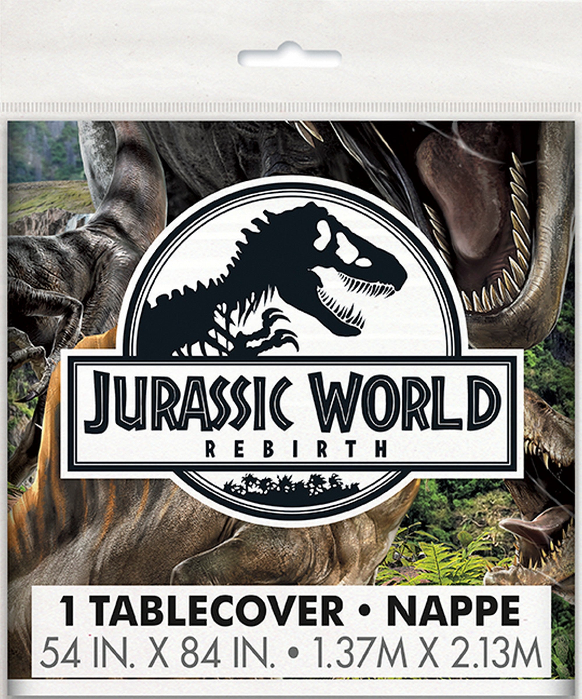 Jurassic Plastic Table Cover 54x84in 