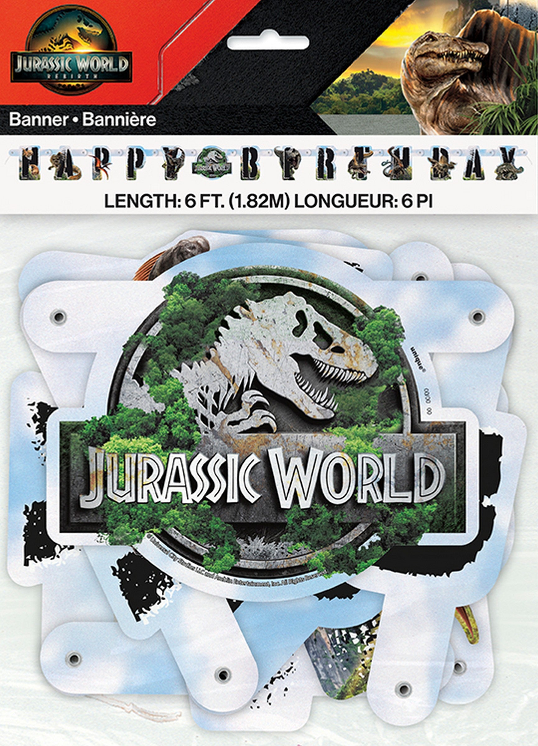Jurassic Jointed Banner 72in