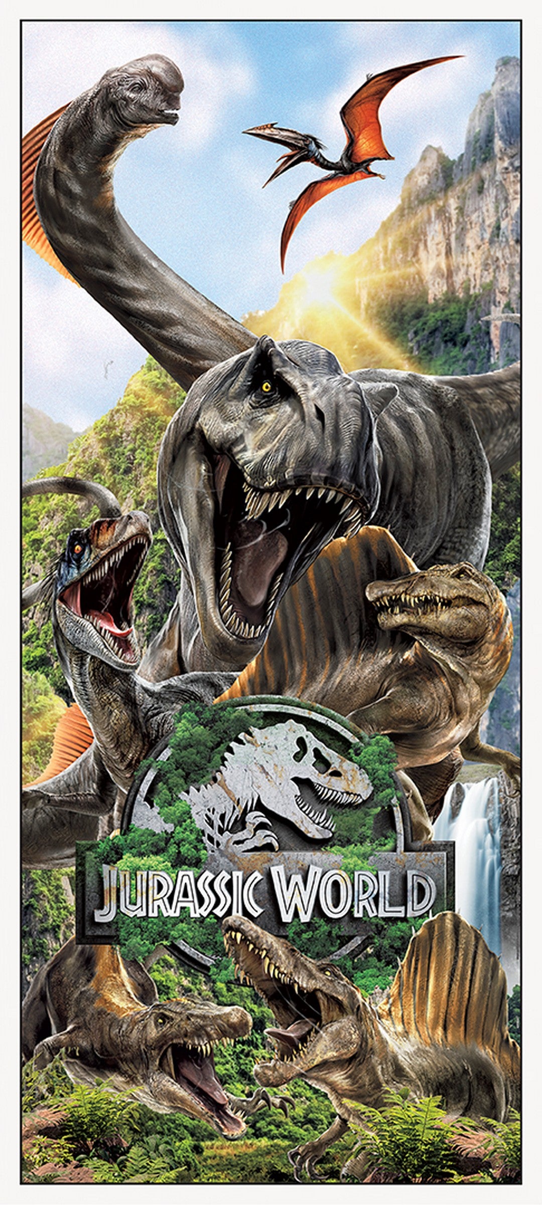 Jurassic Plastic Door Poster 27x60in