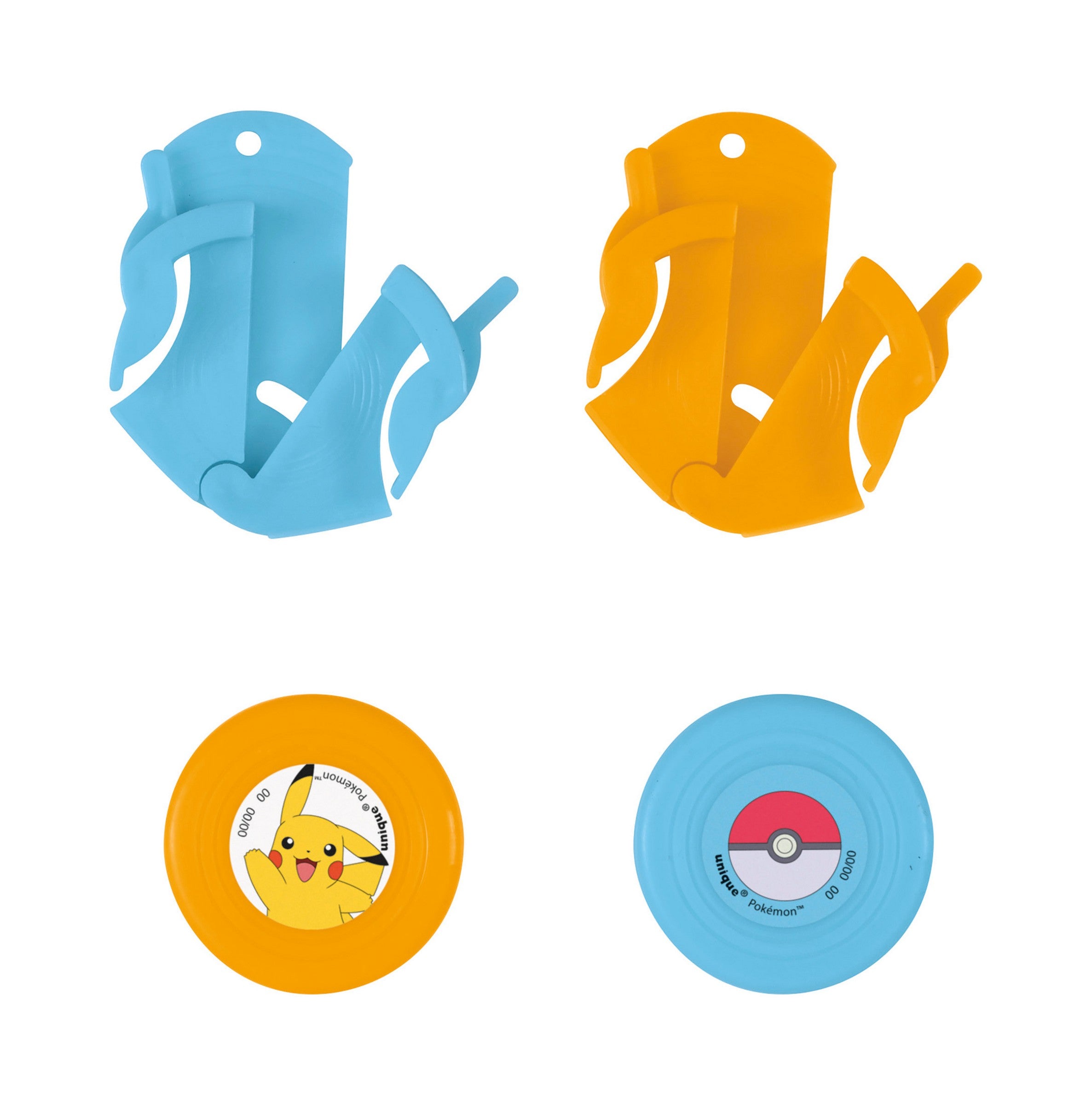 Lanceurs de disques Pokémon en plastique (4 unités) 3 ans et plus
