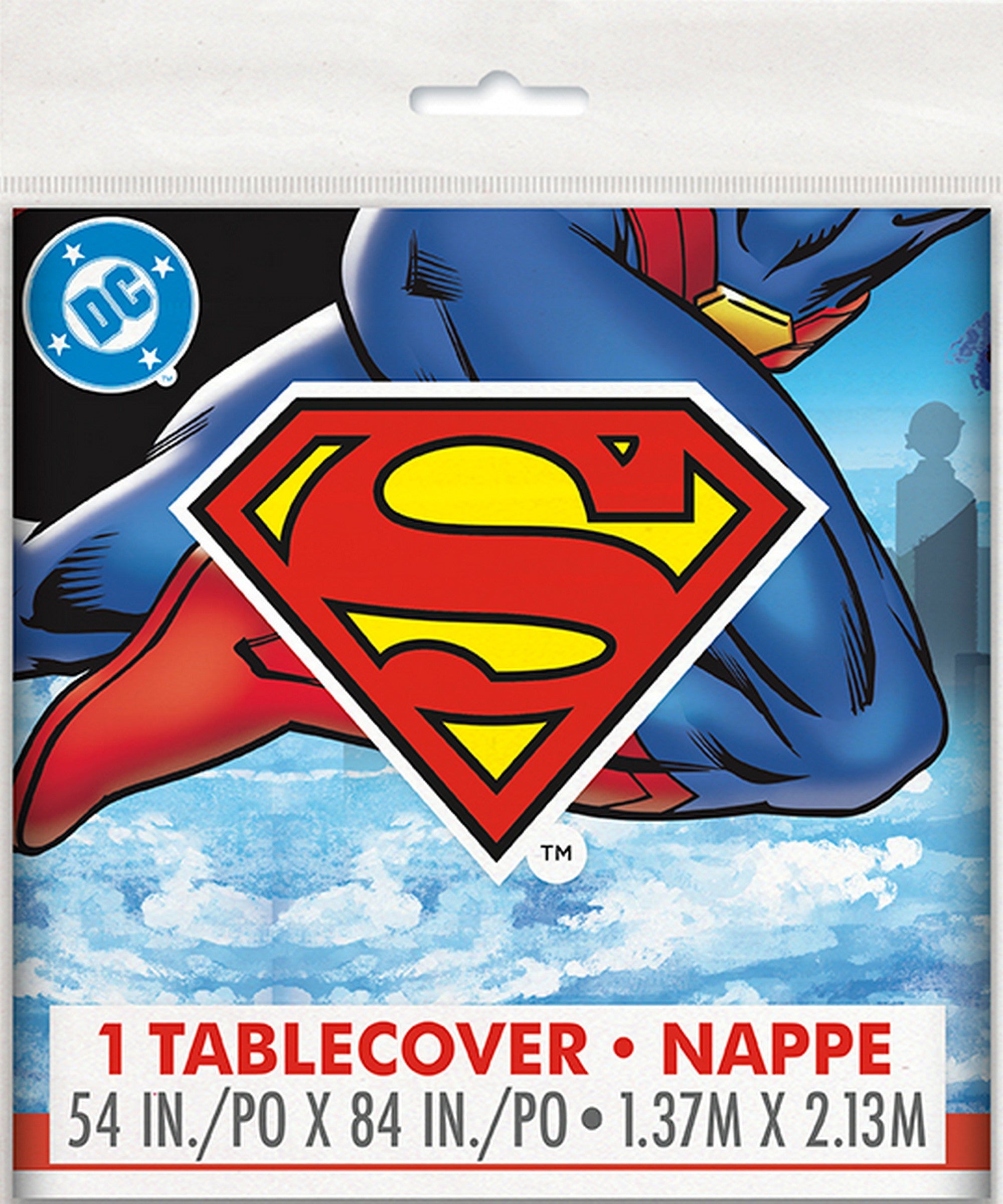 Superman Plastic Table Cover 54x84in 