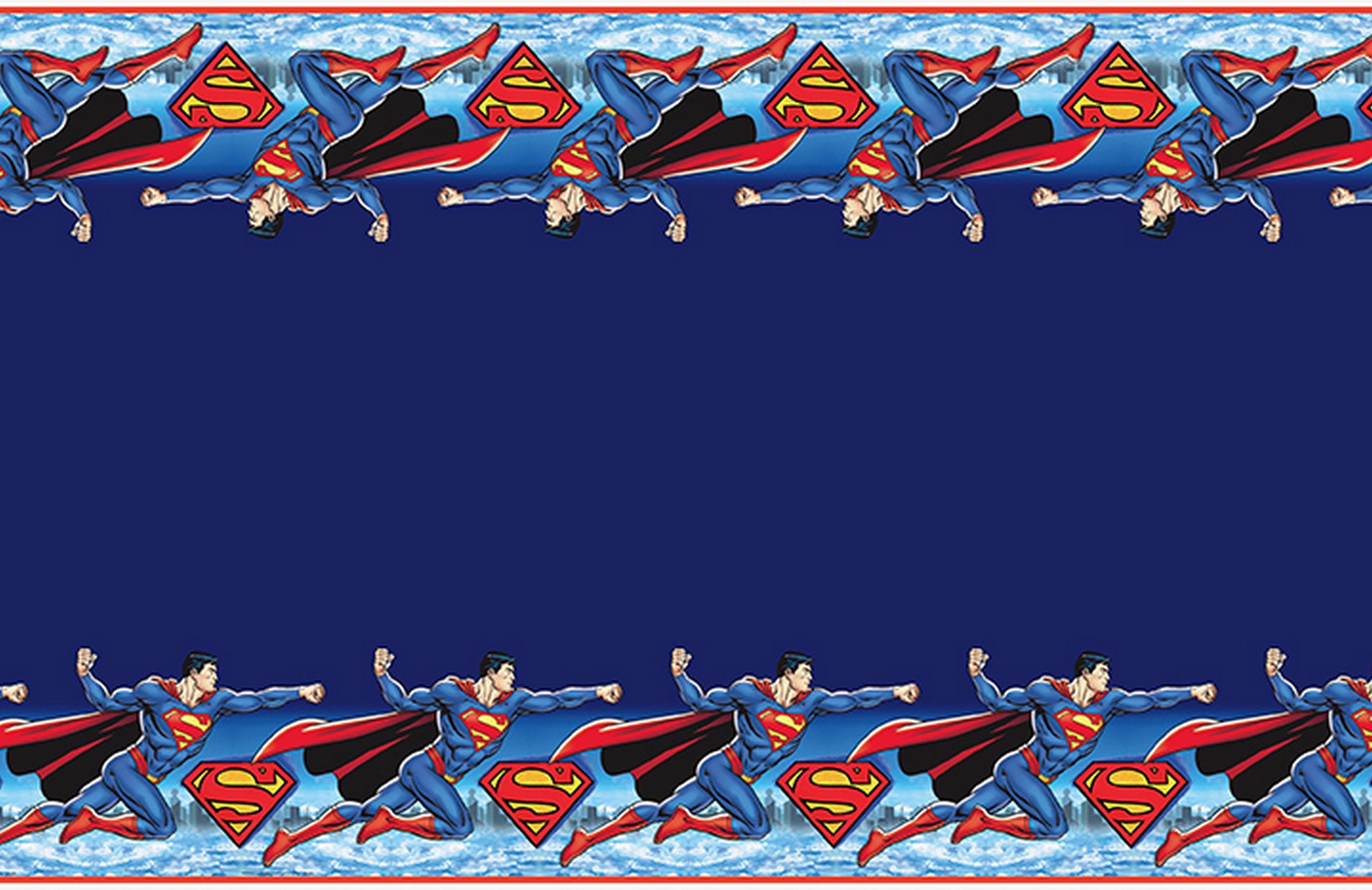 Nappe en plastique Superman 54 x 84 po