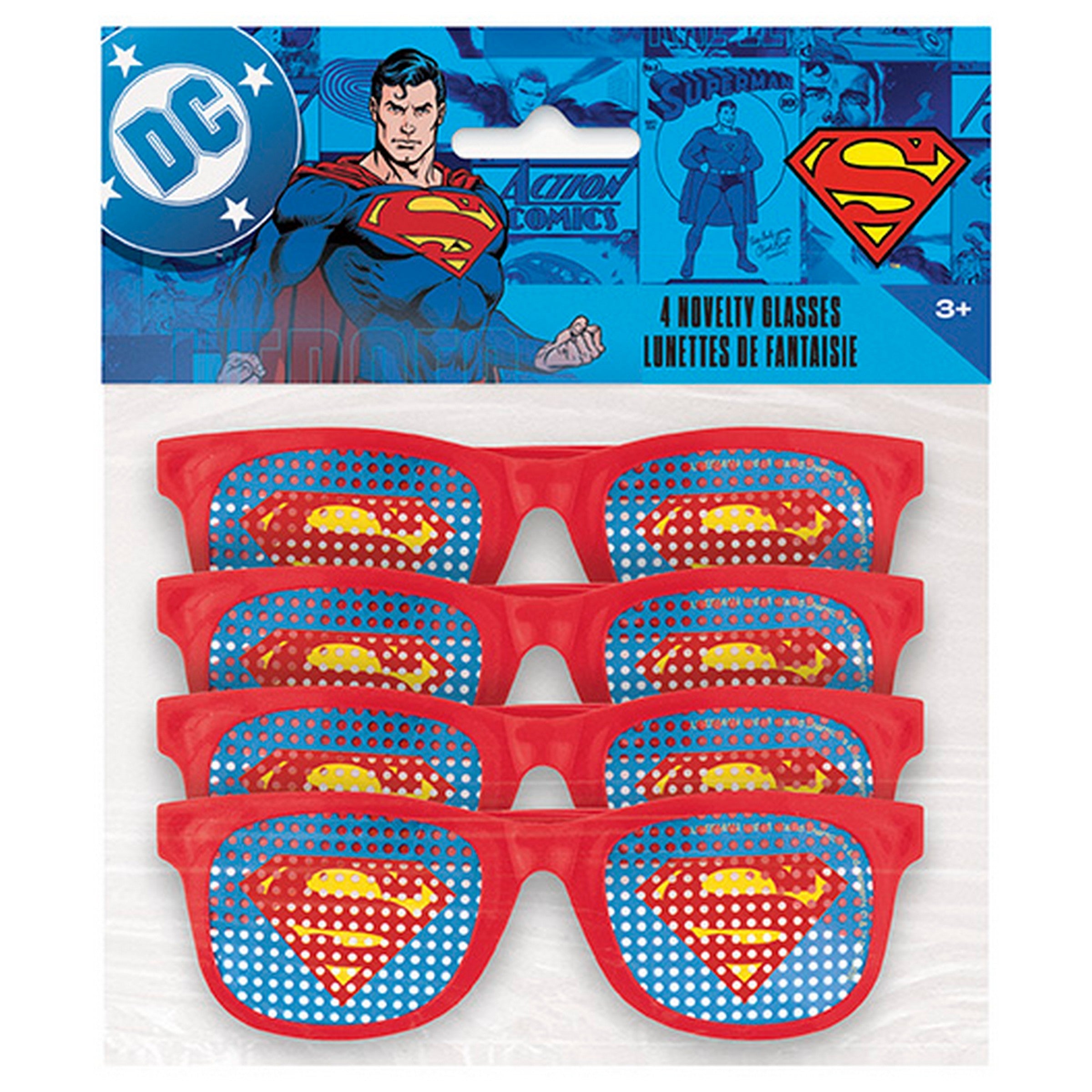 Superman 4 Pinhole Novelty Glasses Age 3+ 