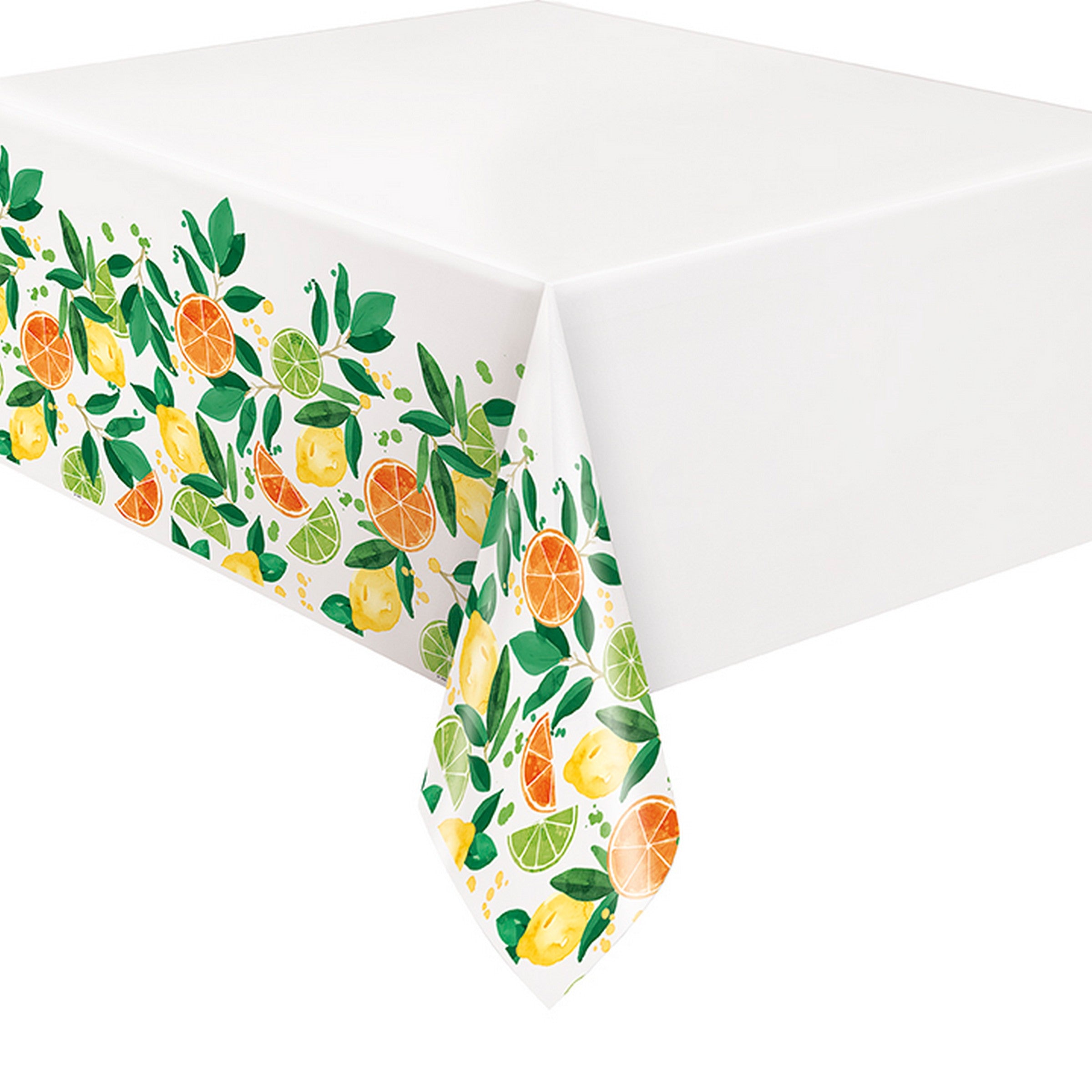 Summer Citrus Plastic Table Cover 54x84in