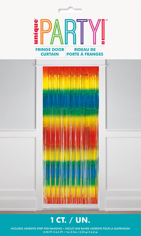 Rainbow Fringe Door Curtain 3.25 x 6.5ft