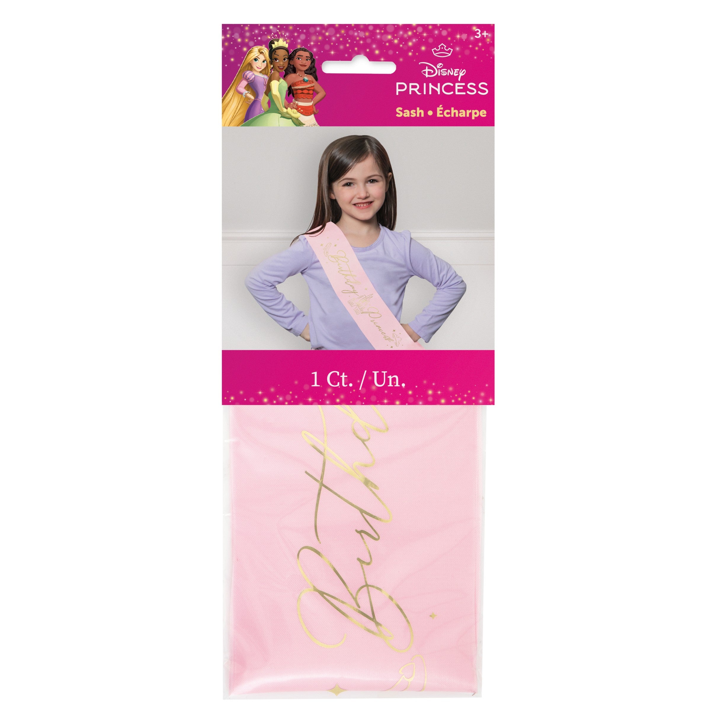Princess Birthday Sash Age 3+ 