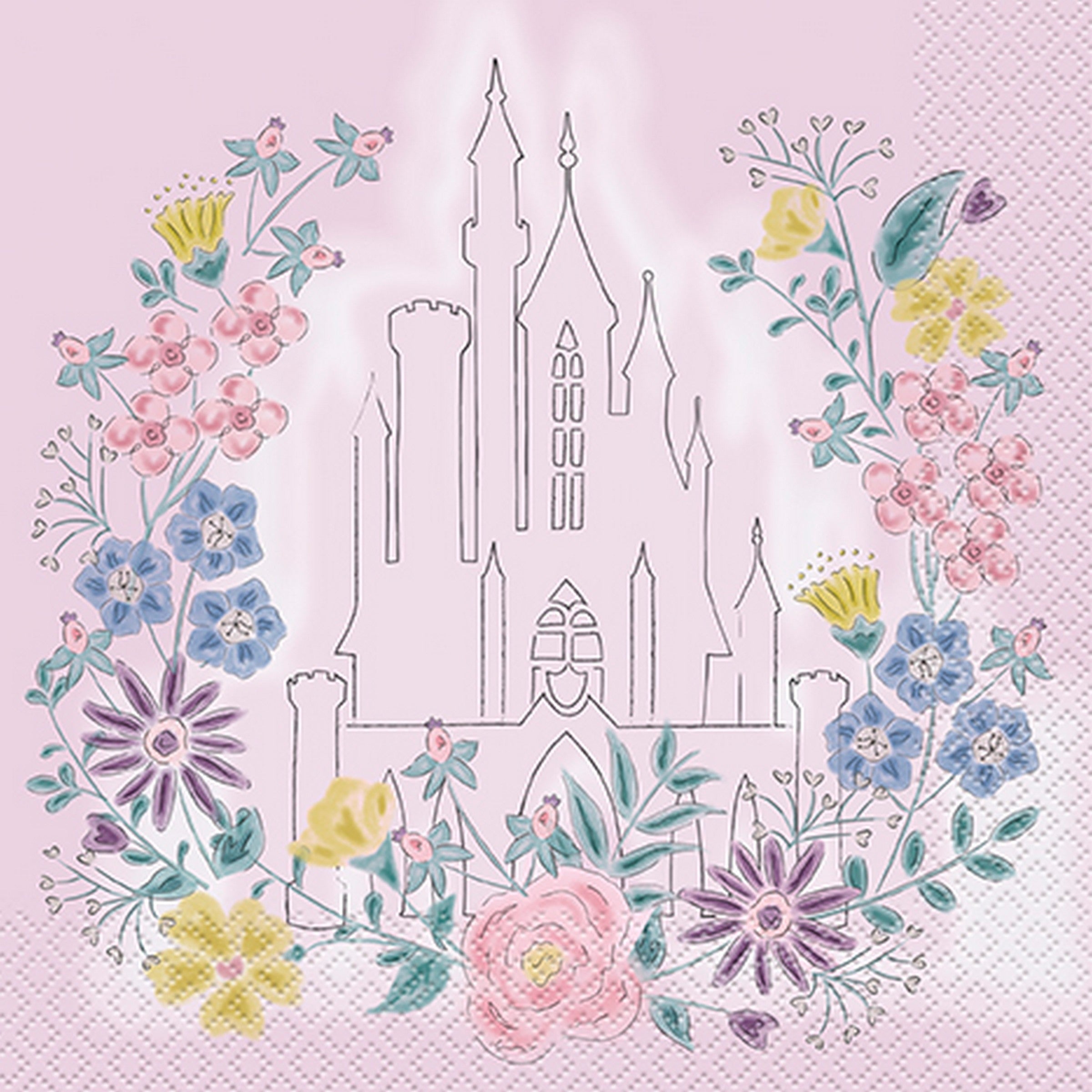 Princess 16 Luncheon Napkins 12.75x12.75in 