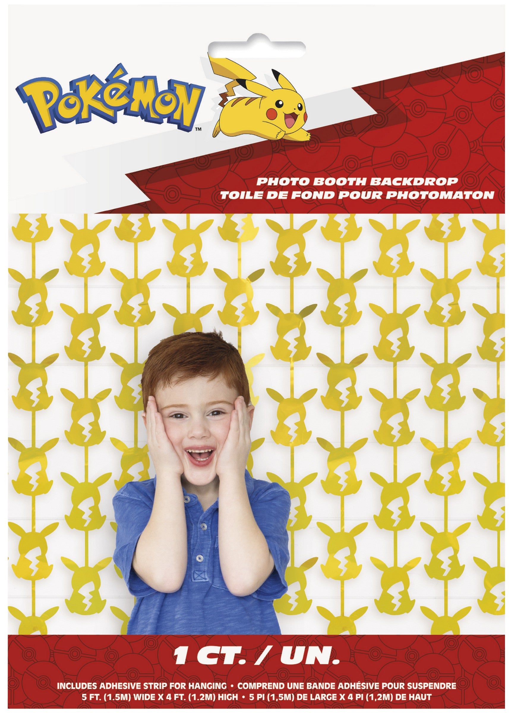 Pokémon Pikachu Foil Die Cut Backdrop 60x48in