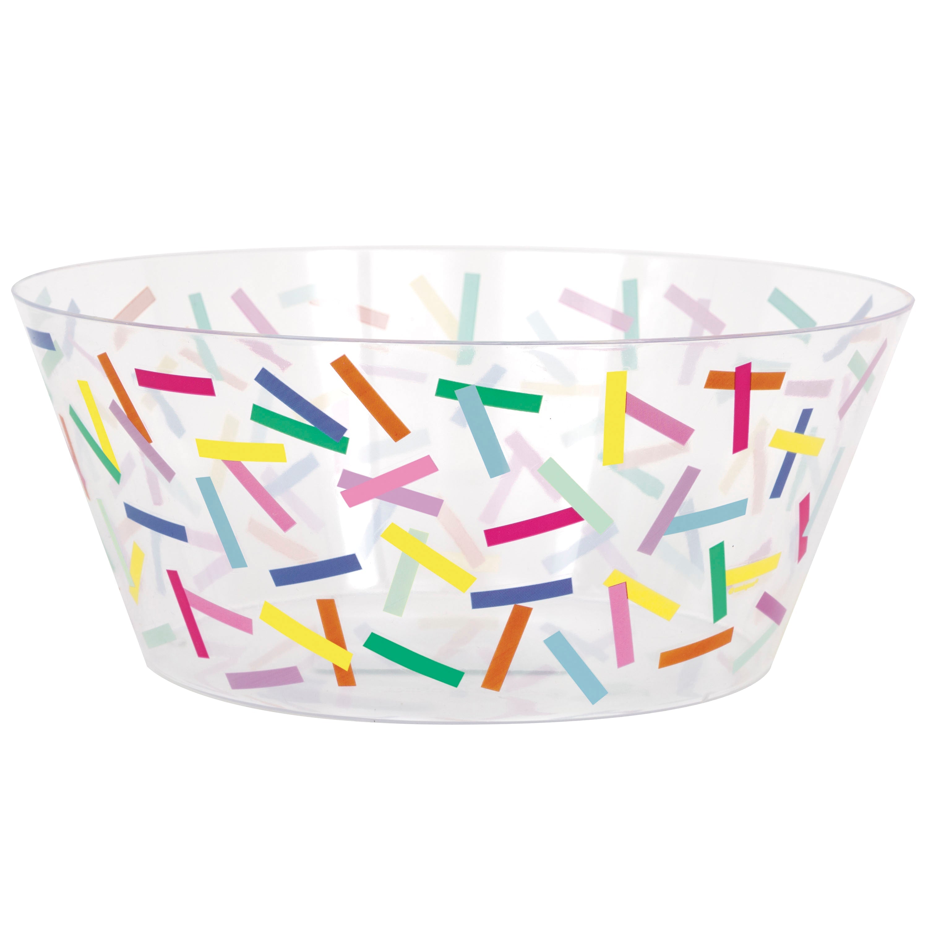 Pink Sprinkles Plastic Serving Bowl 3.6L 10in dia.