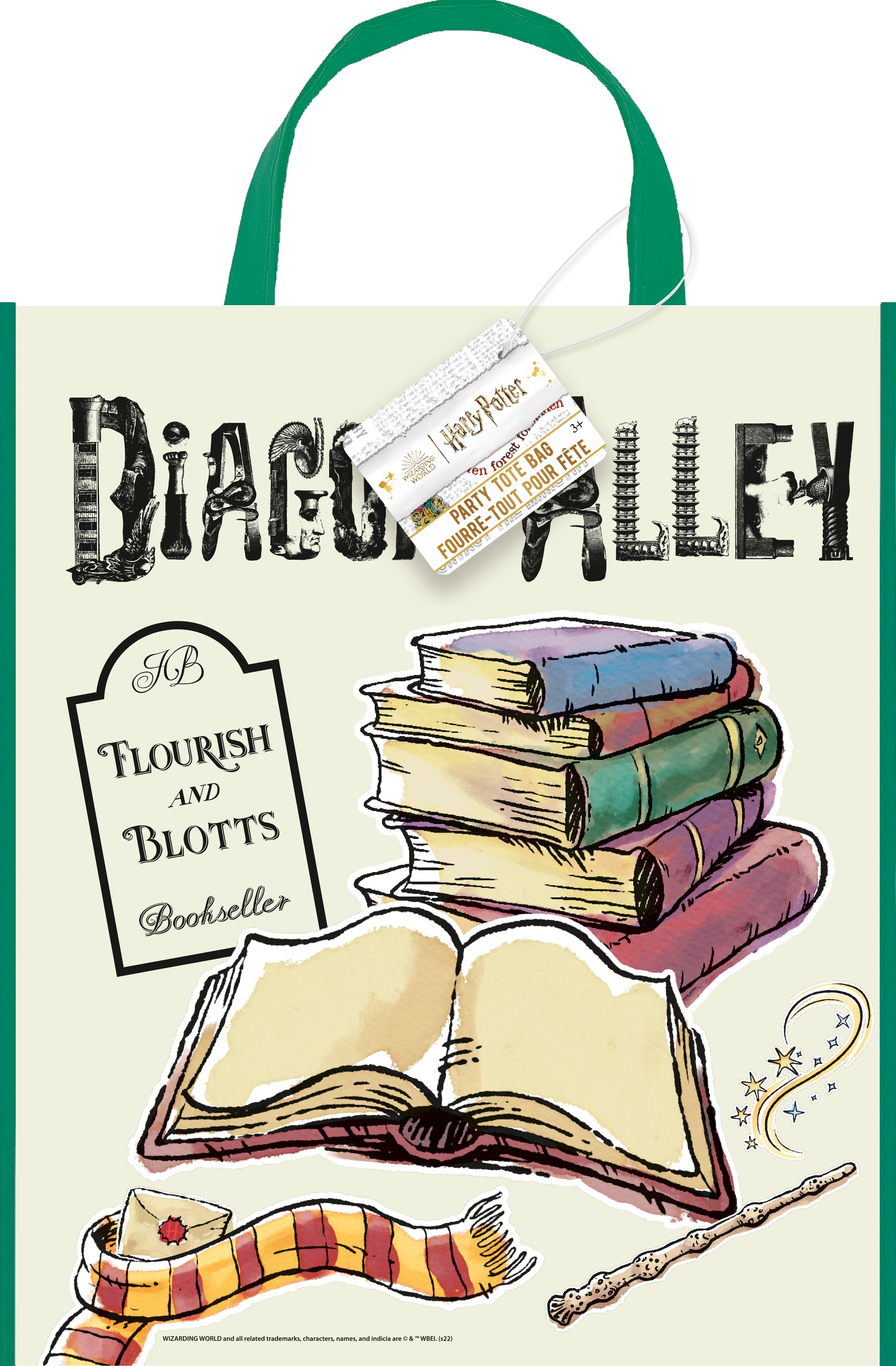 Harry Potter Plastic Tote Bag 13x11in 