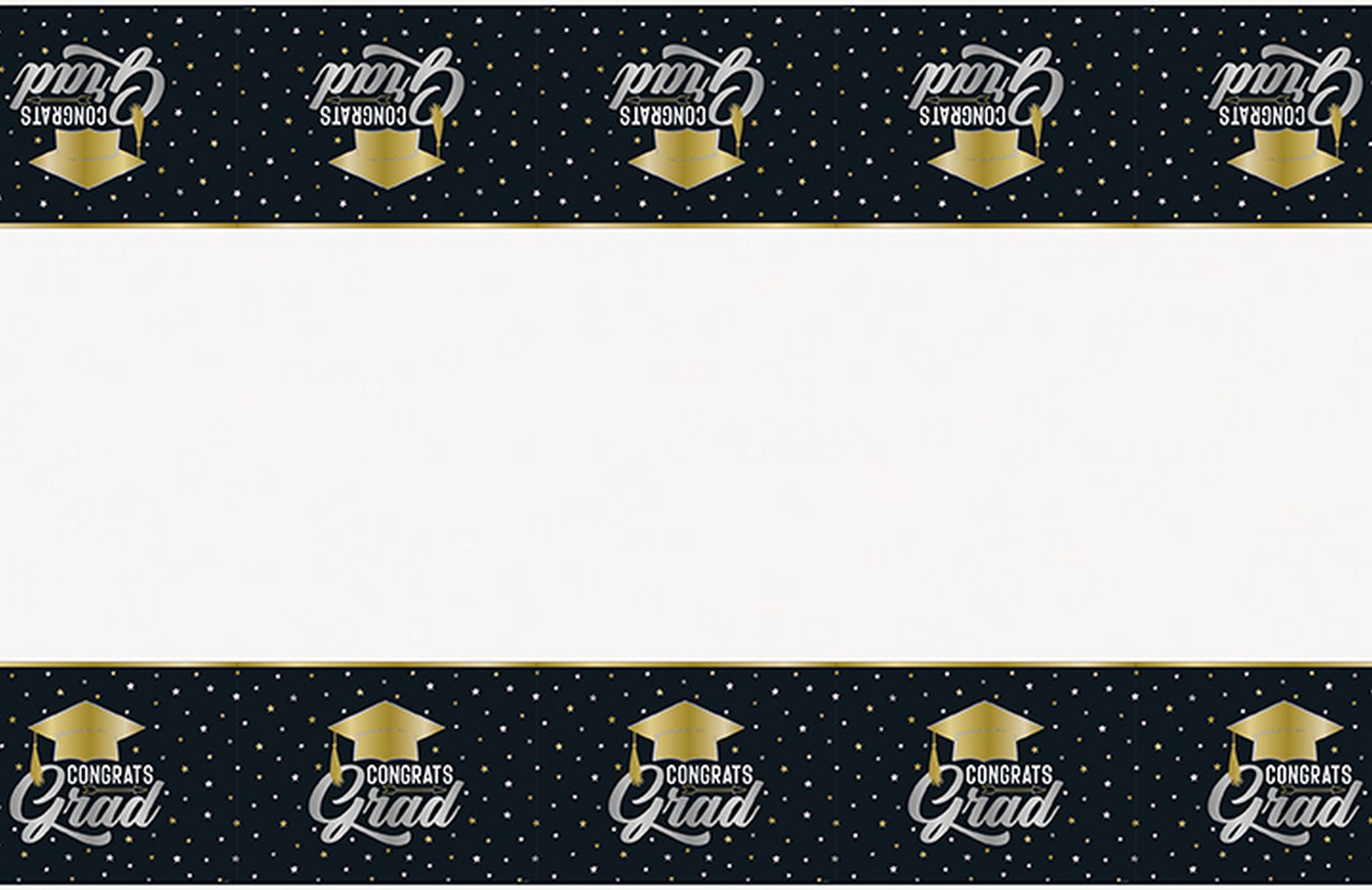 Graduation Plastic Table Cover 54x84in