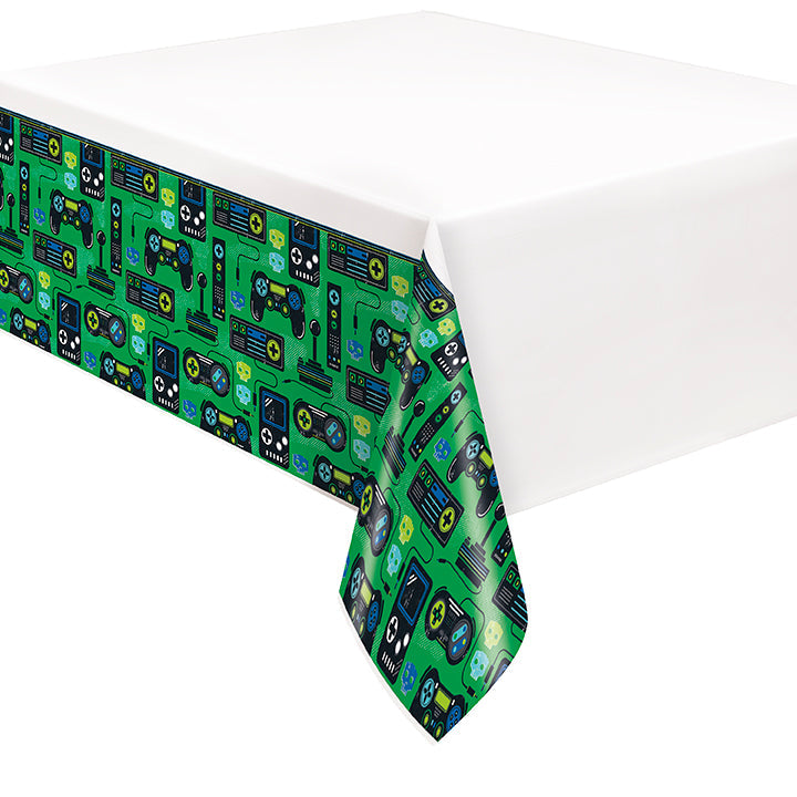 Gamer Birthday Plastic Tablecover 54x84in 