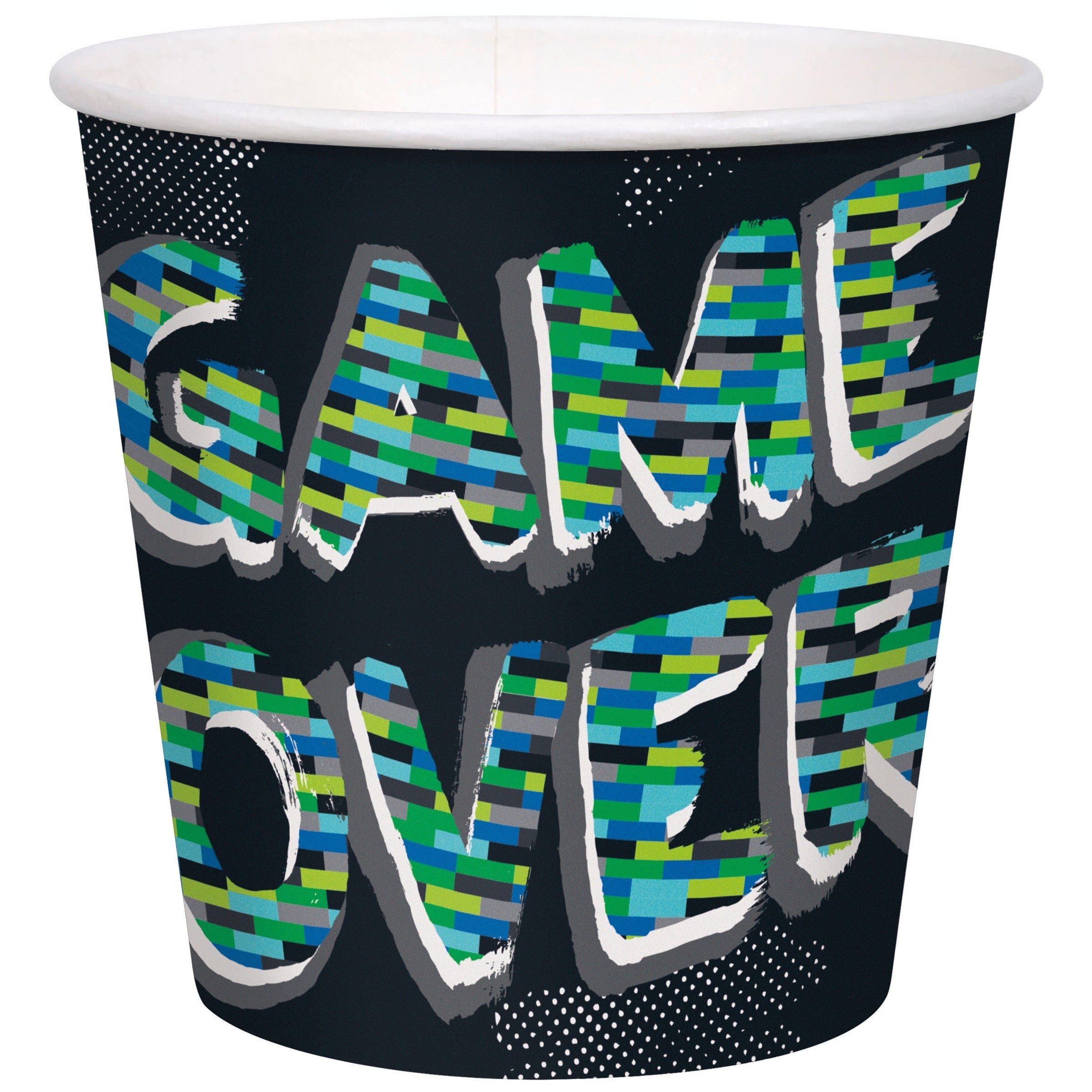 Gamer Birthday 6 Paper Snack Buckets 2.79L