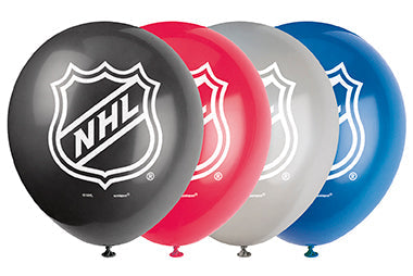 NHL 8 Printed Latex Balloons 12in