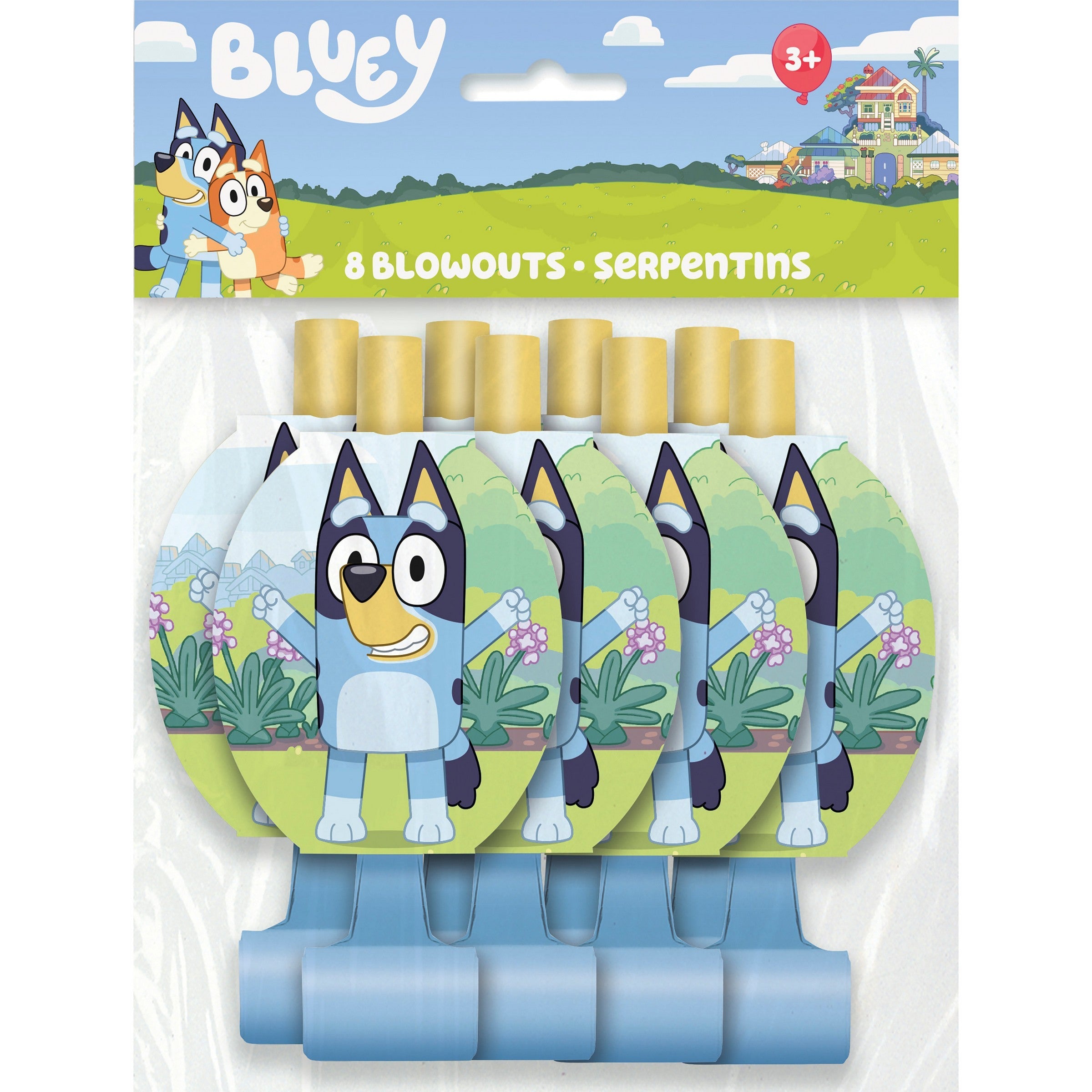 Bluey 8 Paper Blowouts 