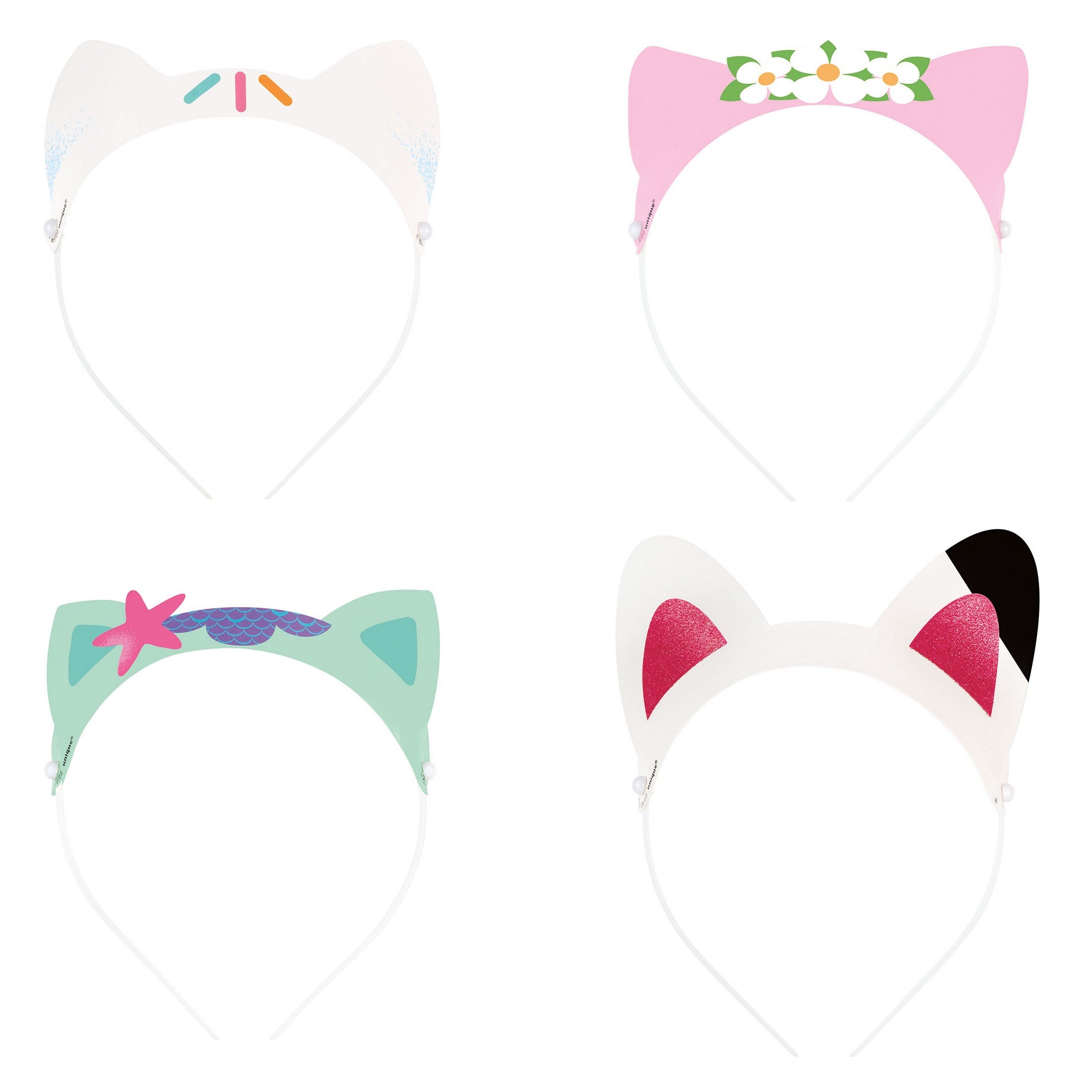 Gabby's Dollhouse 4 Paper Glitter Headbands