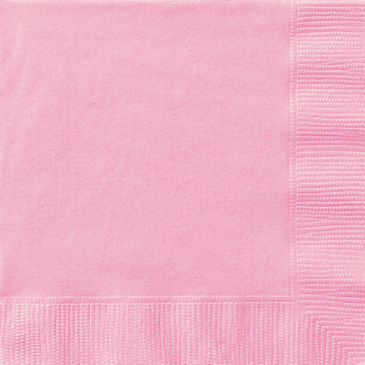 20 Lovely Pink Beverage Napkins - 2Ply 9.75x9.75in